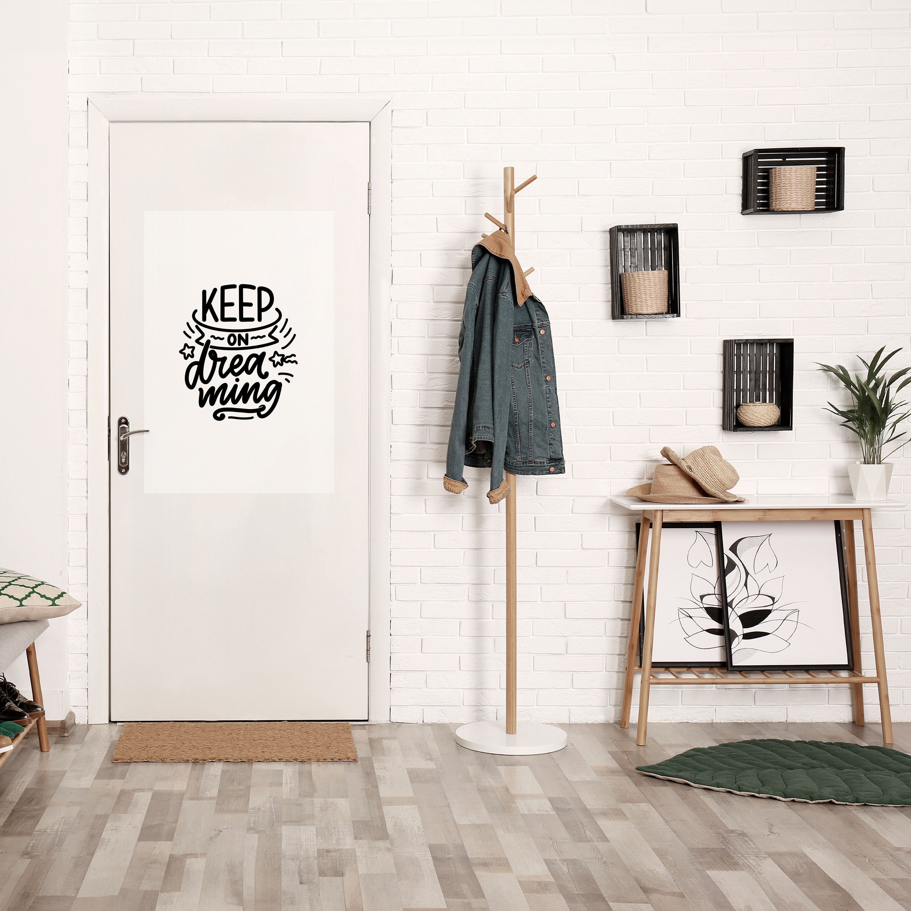 Affiche verticale autocollante « CONTINUEZ À RÊVER »