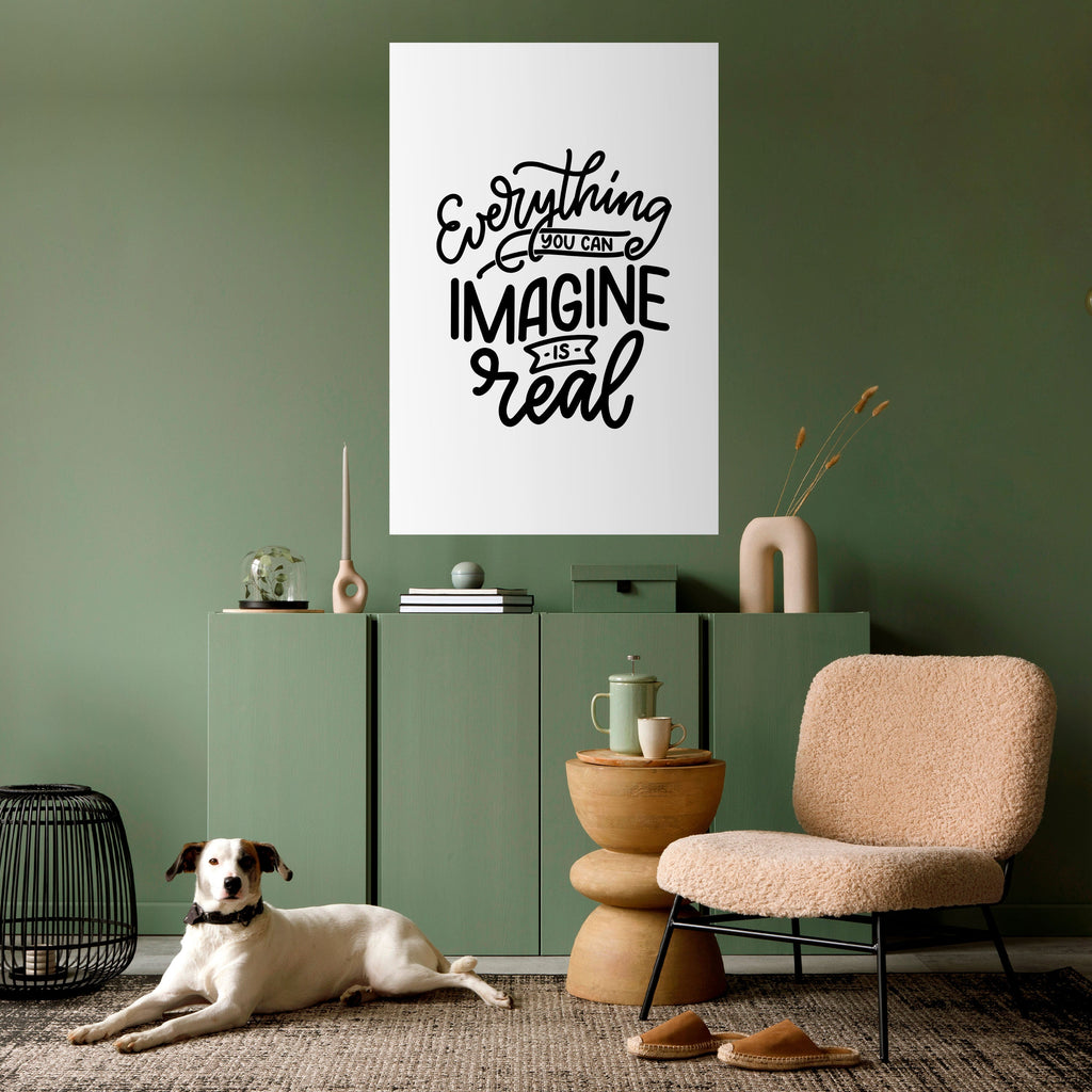 LES RÊVES DEVIENNENT RÉALITÉ Affiche verticale autocollante