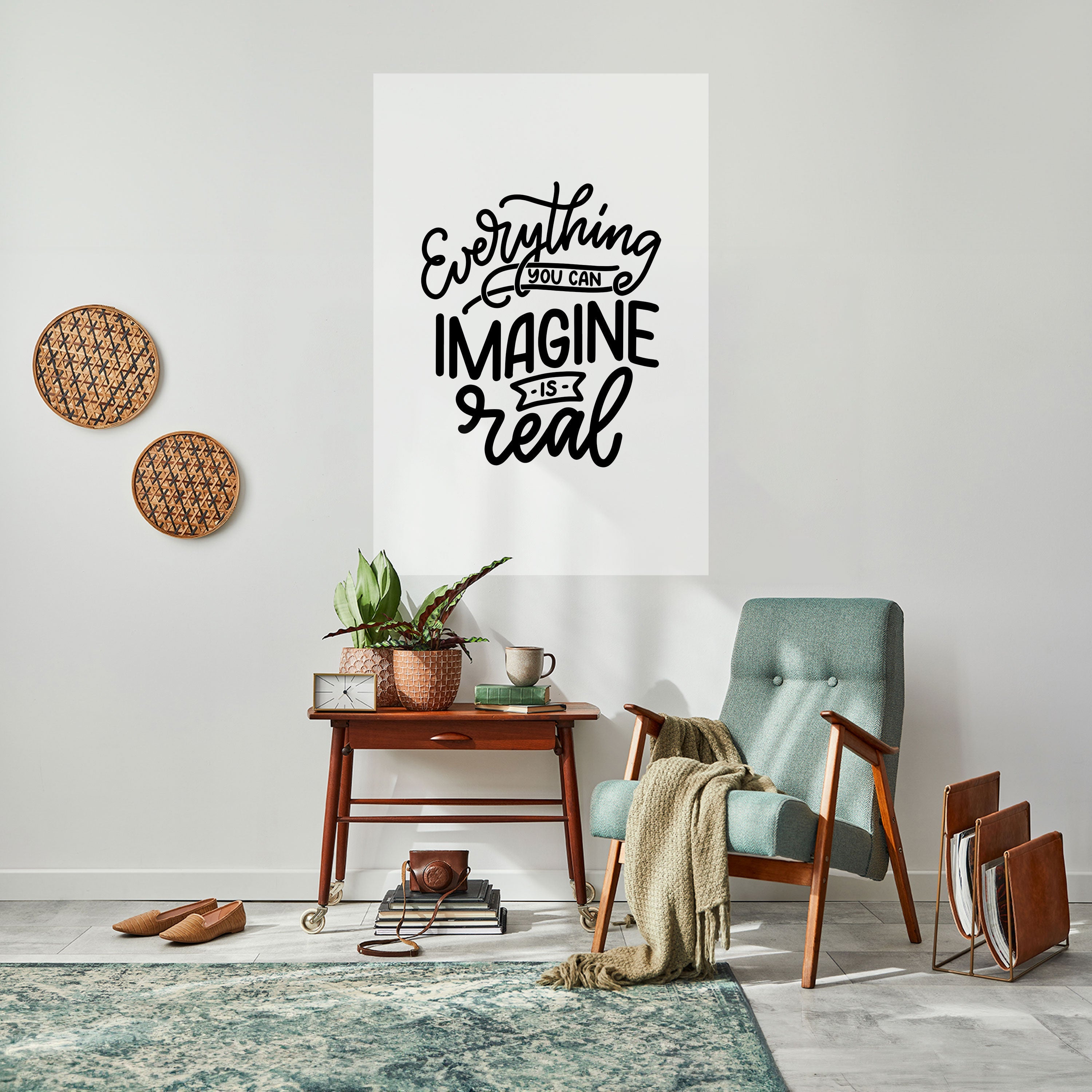 LES RÊVES DEVIENNENT RÉALITÉ Affiche verticale autocollante