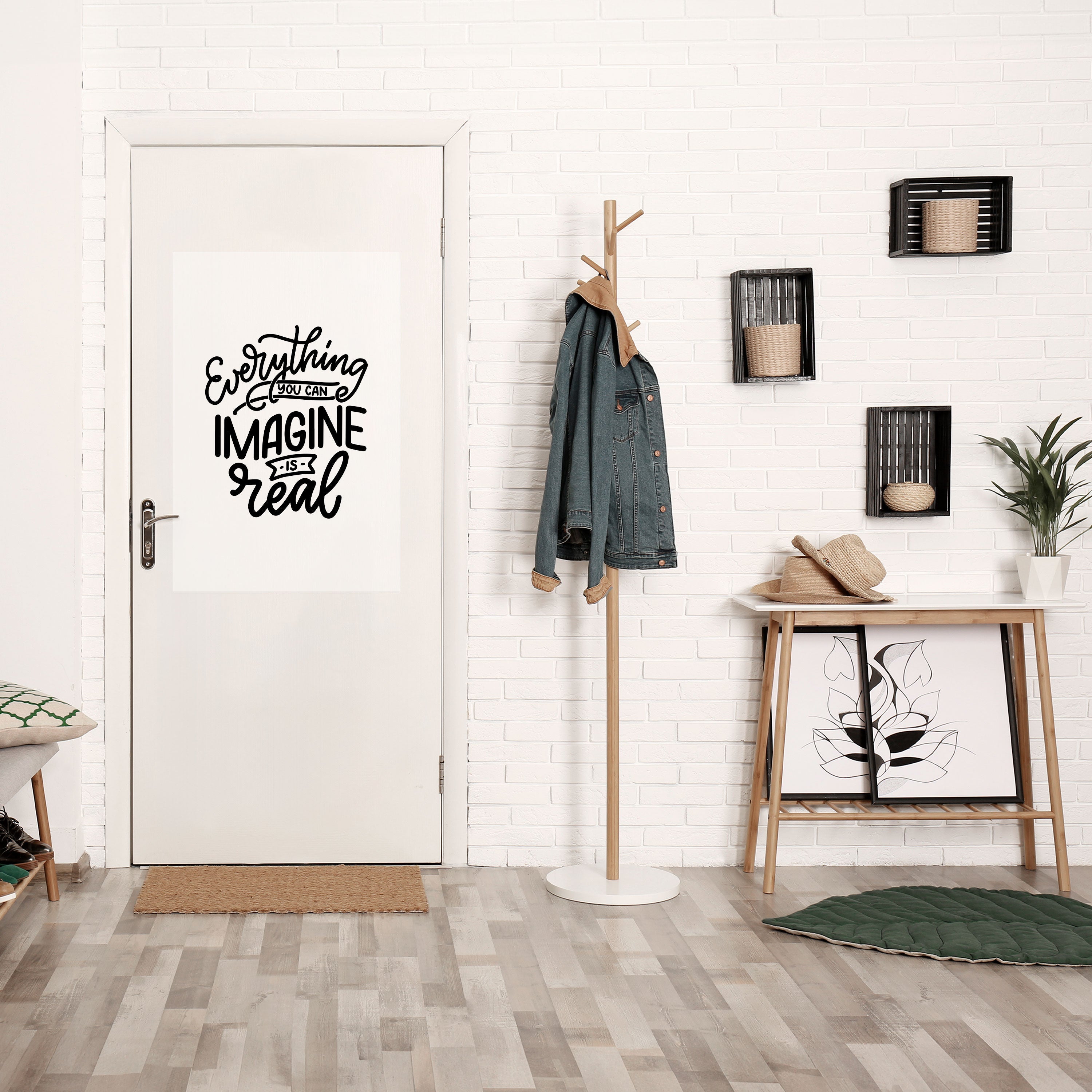 LES RÊVES DEVIENNENT RÉALITÉ Affiche verticale autocollante