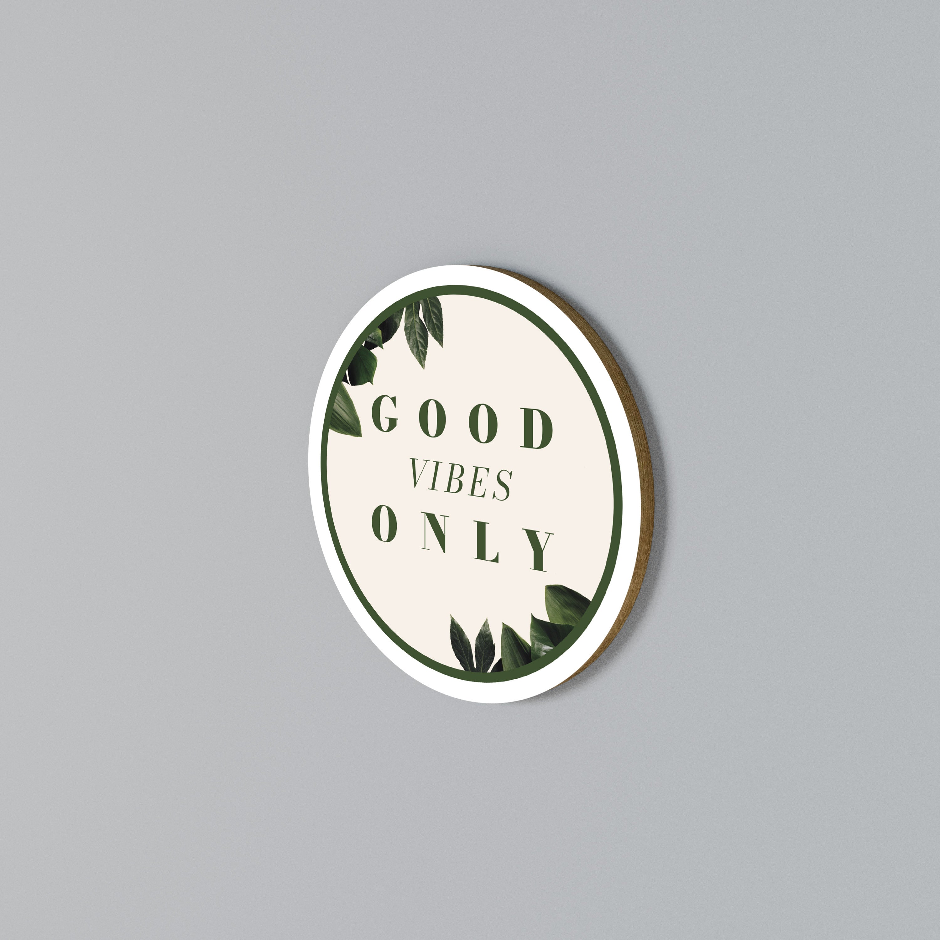 NATURE'S POSITIVE ENERGY Round Wall Art