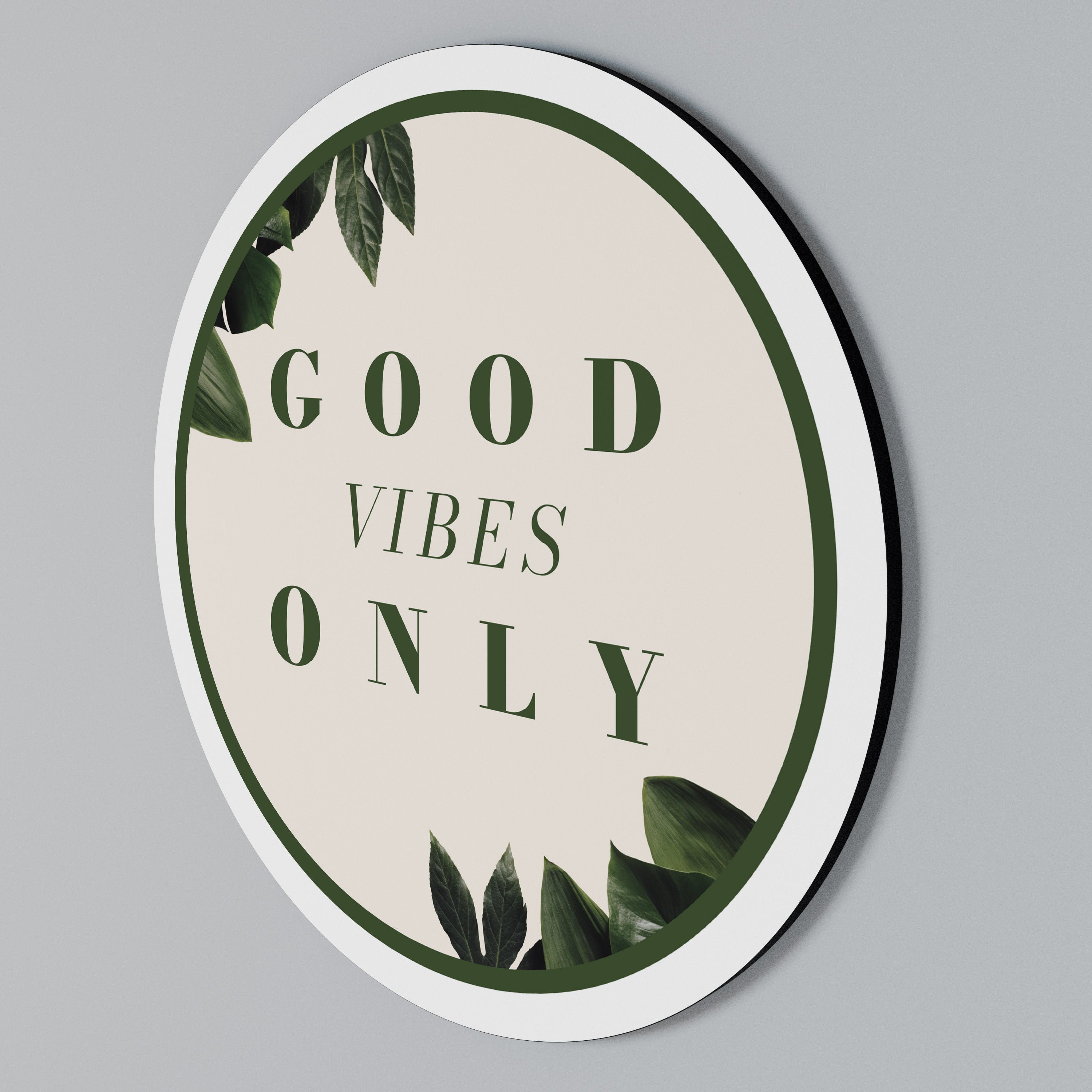 NATURE'S POSITIVE ENERGY Round Wall Art