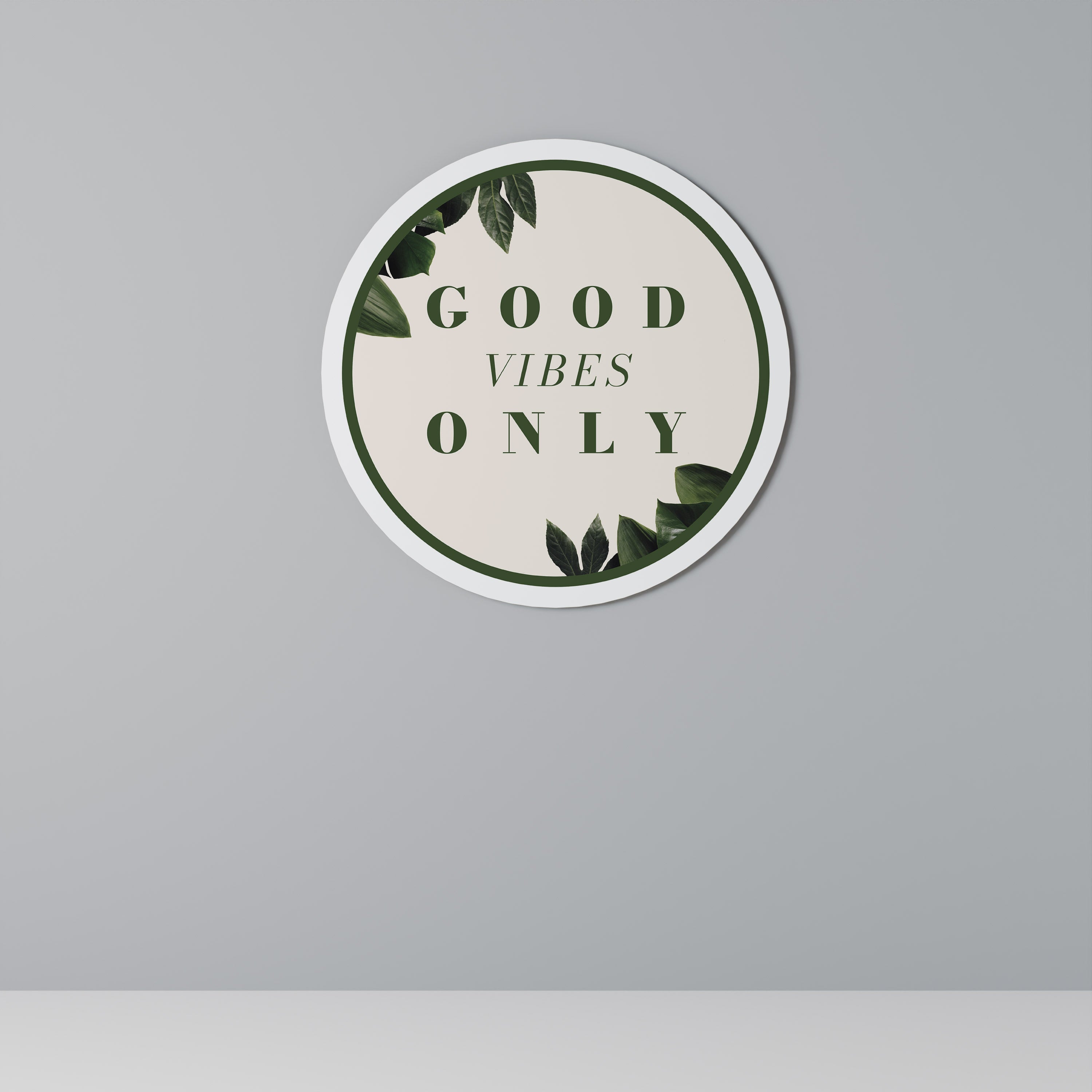 L'ÉNERGIE POSITIVE DE LA NATURE Art mural rond