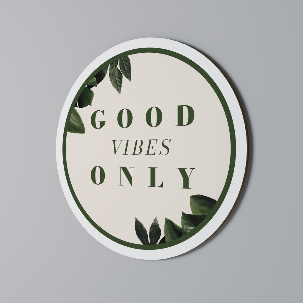 L'ÉNERGIE POSITIVE DE LA NATURE Art mural rond