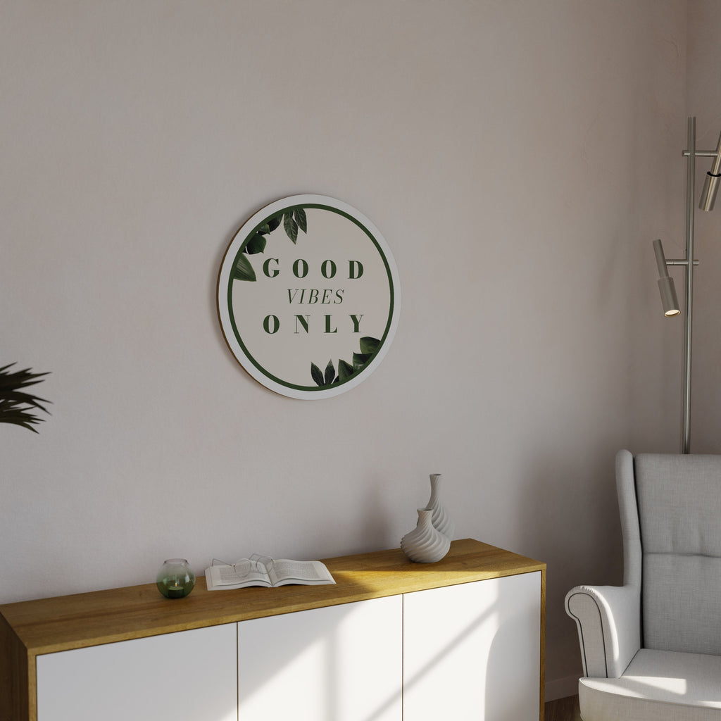 L'ÉNERGIE POSITIVE DE LA NATURE Art mural rond