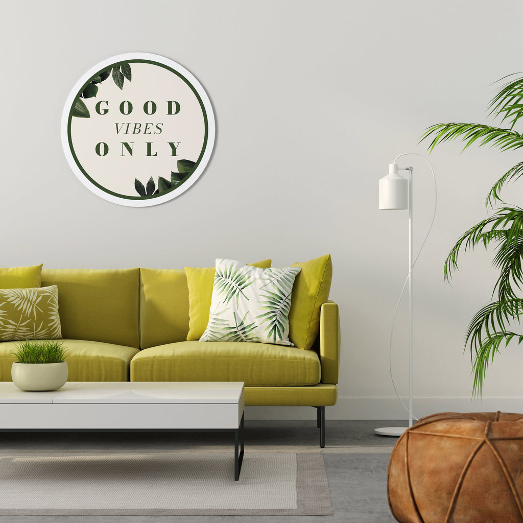 L'ÉNERGIE POSITIVE DE LA NATURE Art mural rond