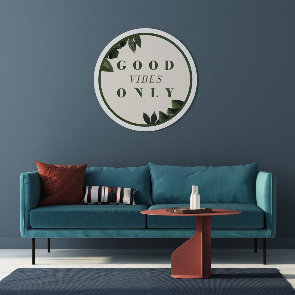 L'ÉNERGIE POSITIVE DE LA NATURE Art mural rond