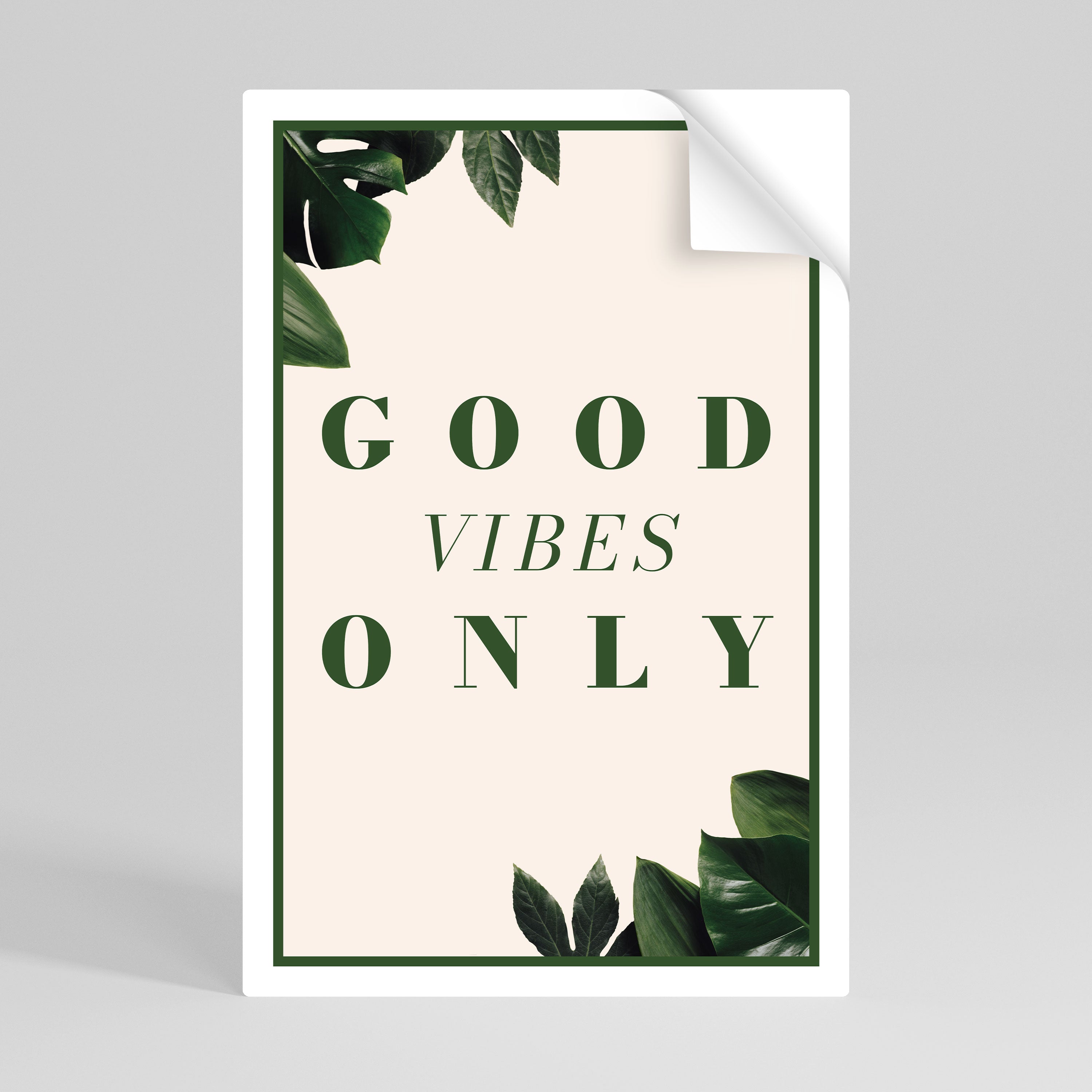 NATURE'S POSITIVE ENERGY Peel and Stick Vertical Poster