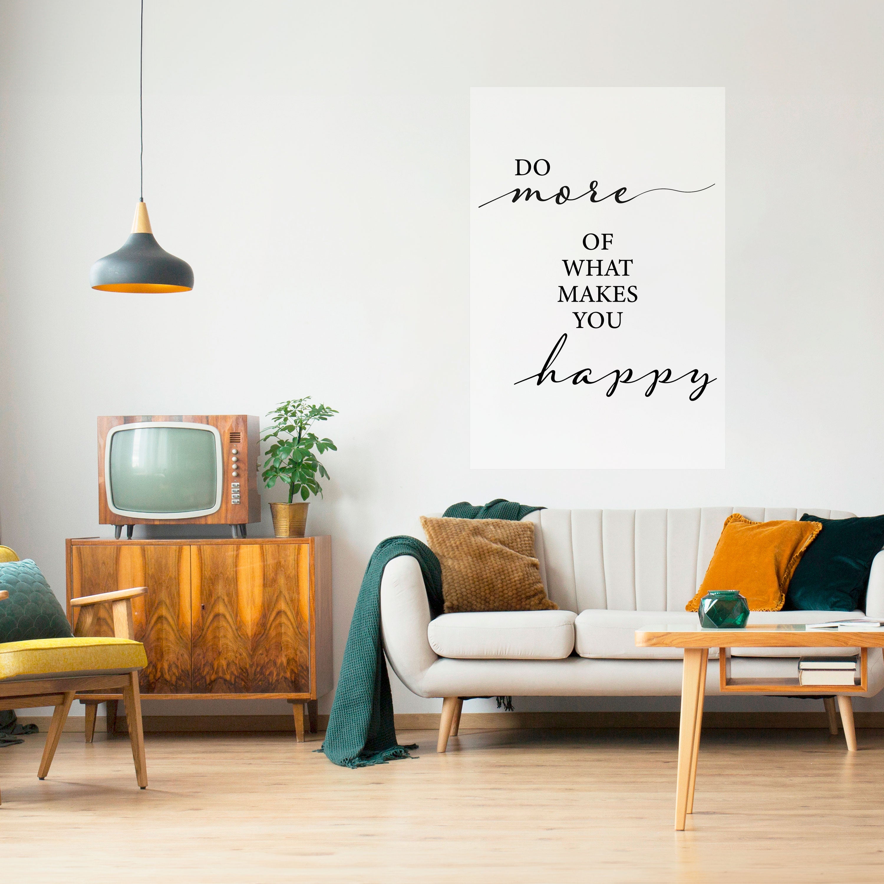 Affiche verticale autocollante « À LA RECHERCHE DE LA JOIE »