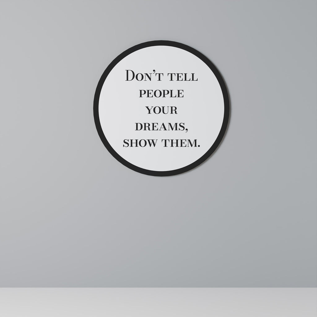 RÊVES EN ACTION Art mural rond