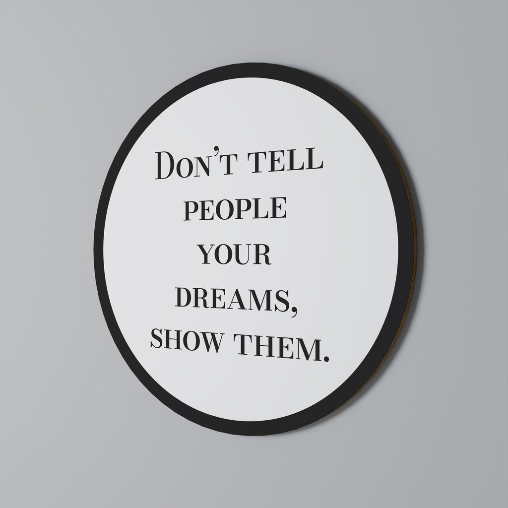 RÊVES EN ACTION Art mural rond