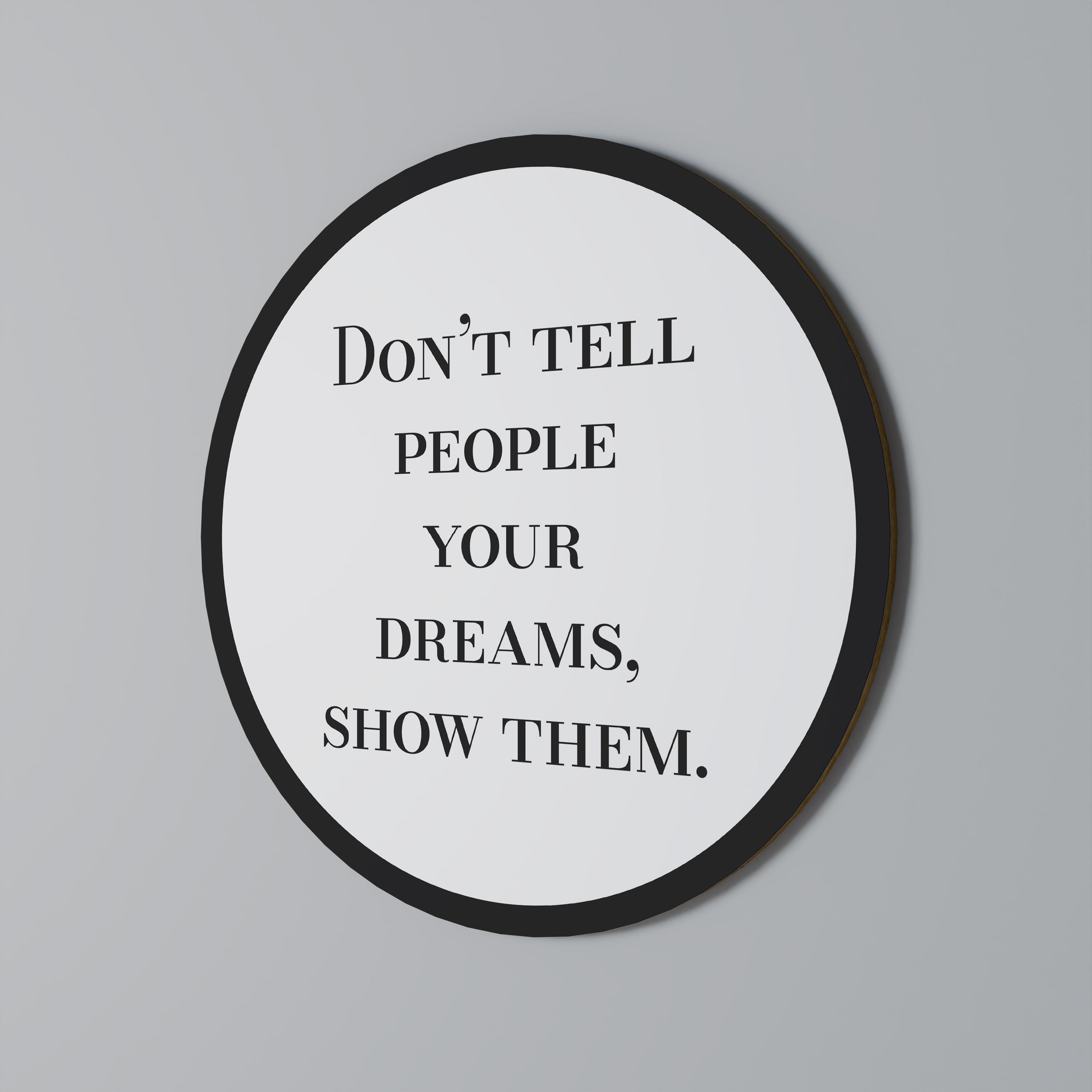 RÊVES EN ACTION Art mural rond