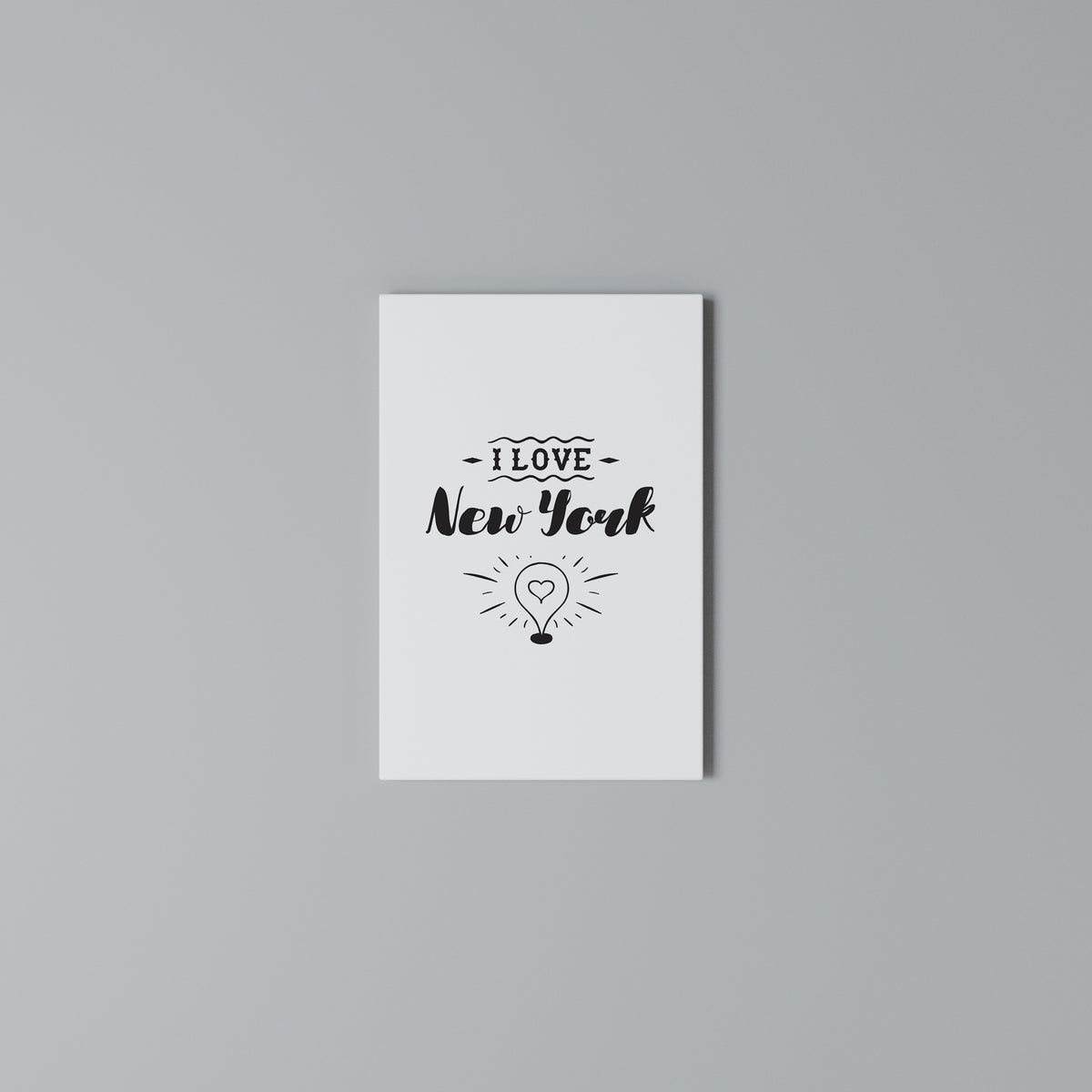 I LOVE NEW YORK Vertical Canvas Print