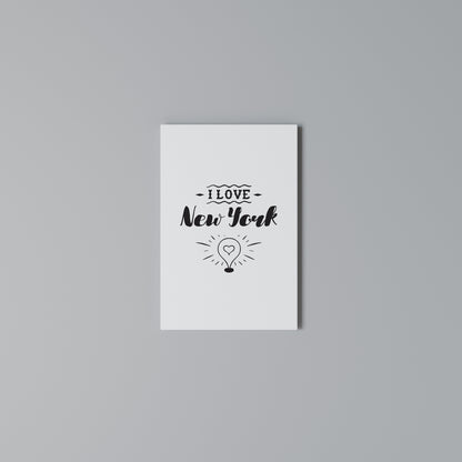 I LOVE NEW YORK Vertical Canvas Print
