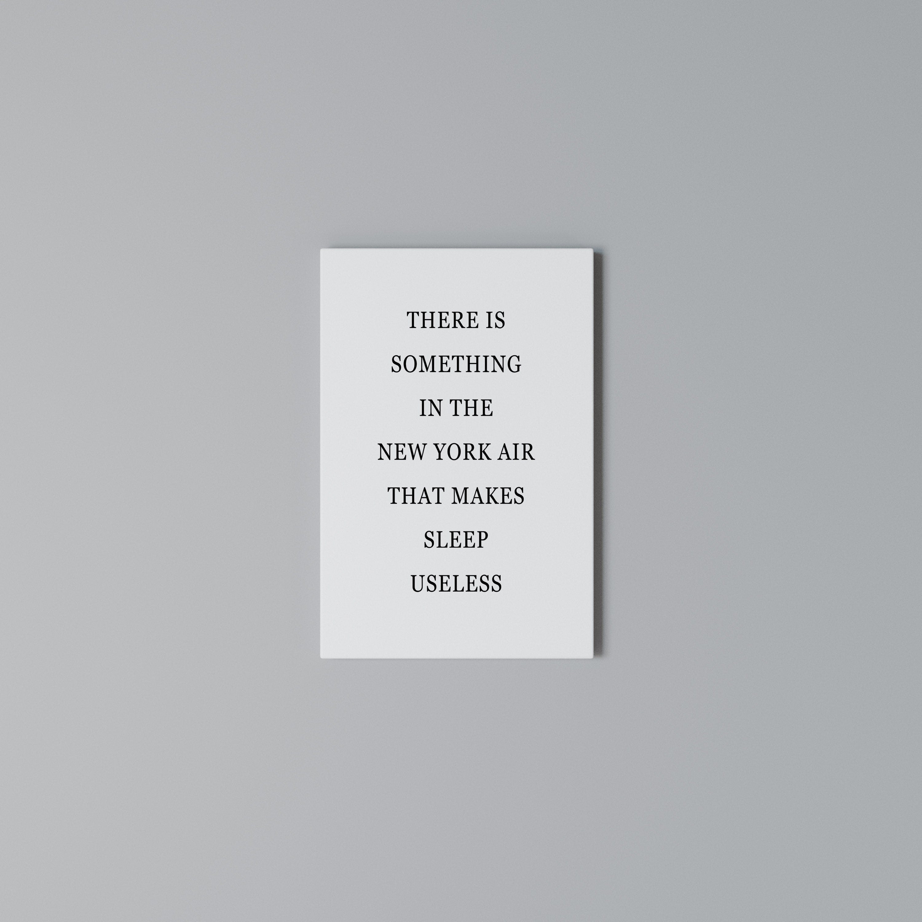 NEW YORK NIGHTS UNREST Vertical Canvas Print