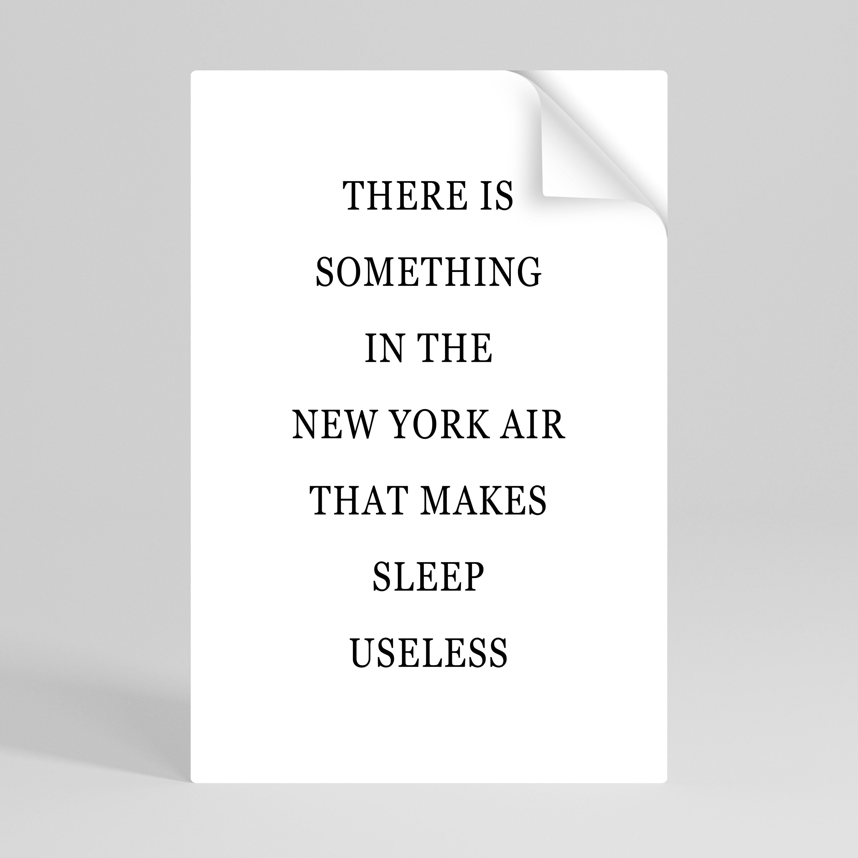 Affiche verticale autocollante « New York Nights Unrest »