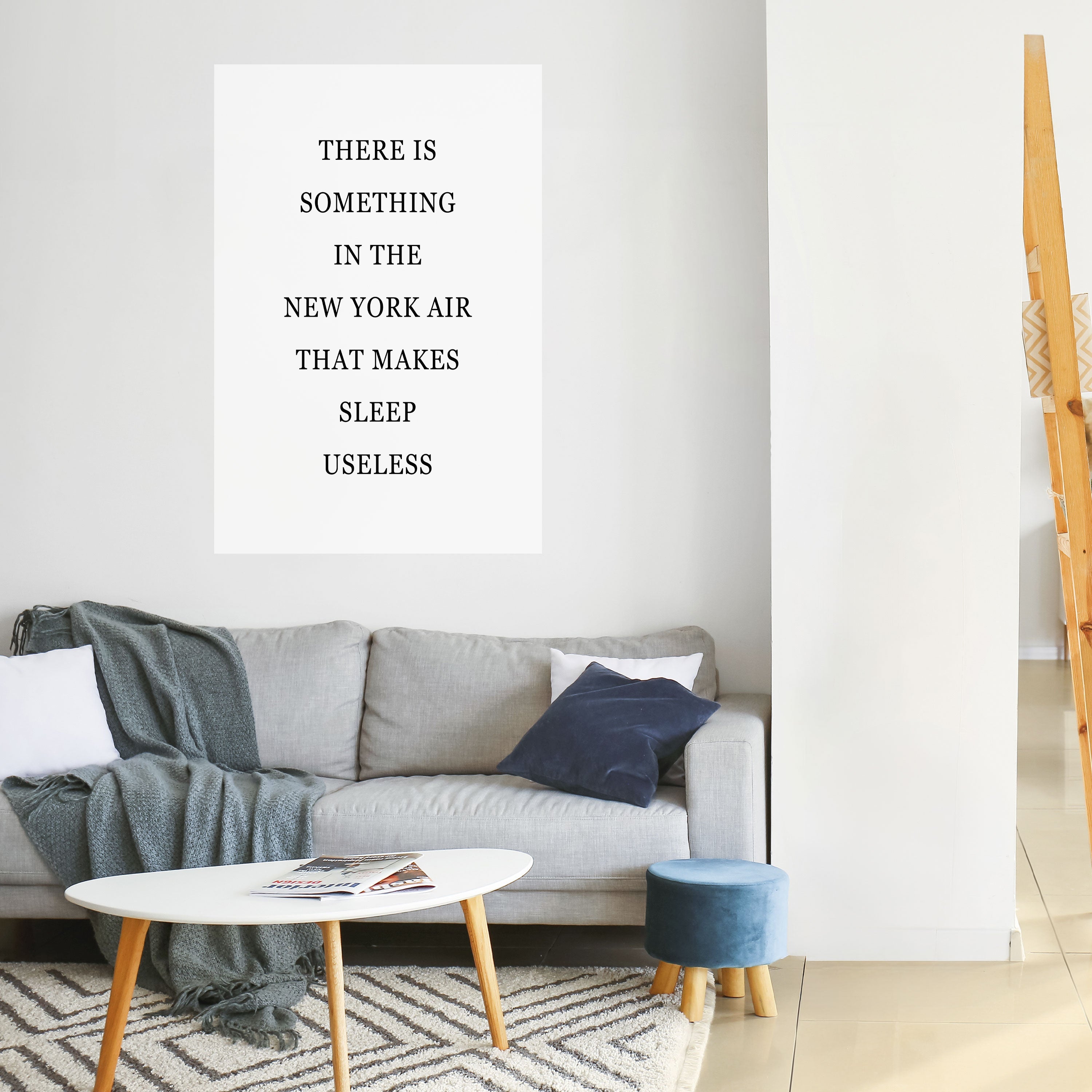 Affiche verticale autocollante « New York Nights Unrest »