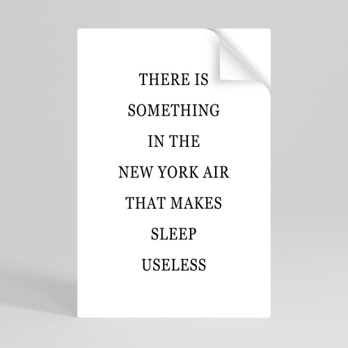 NEW YORK NIGHTS UNREST Peel and Stick Vertical Poster