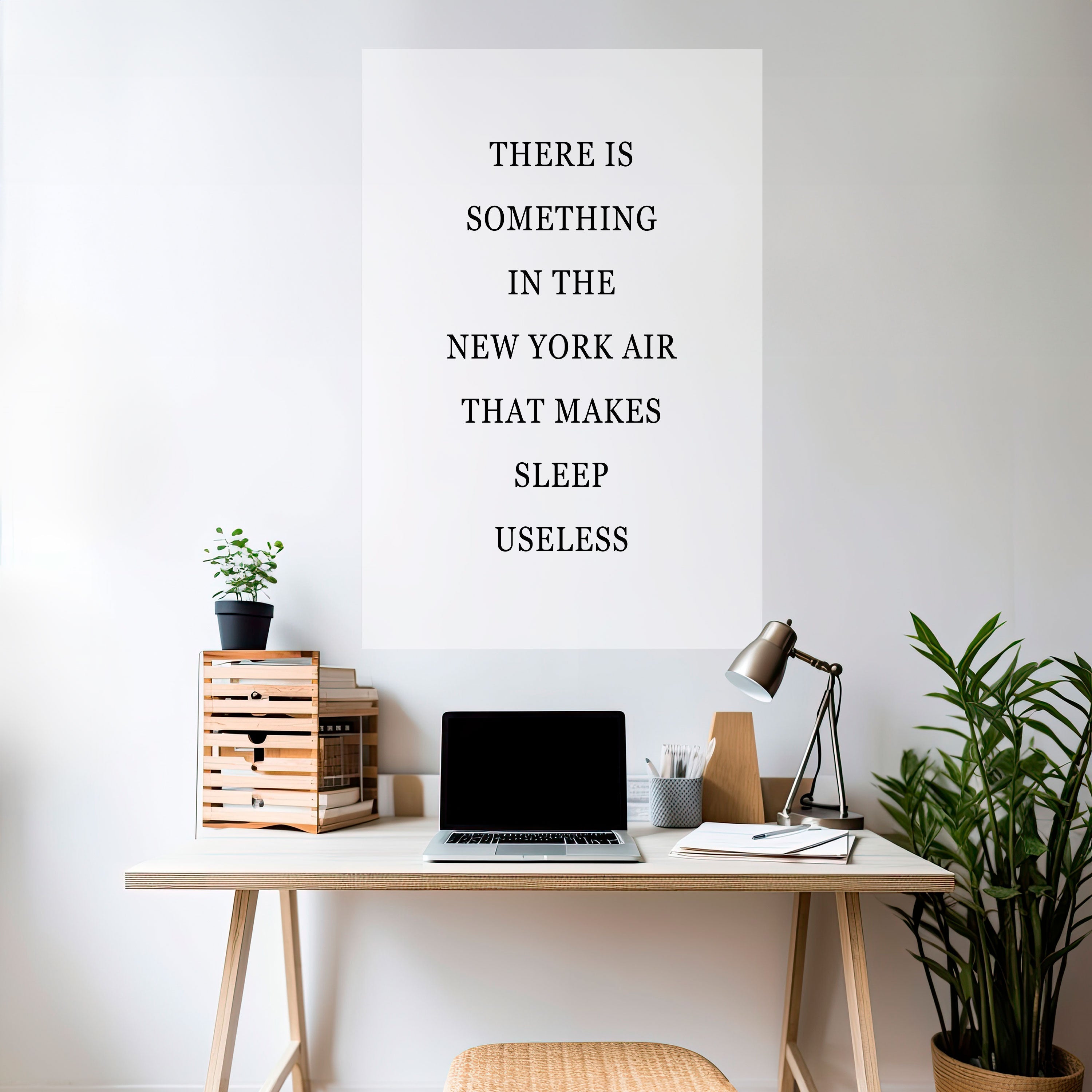 Affiche verticale autocollante « New York Nights Unrest »