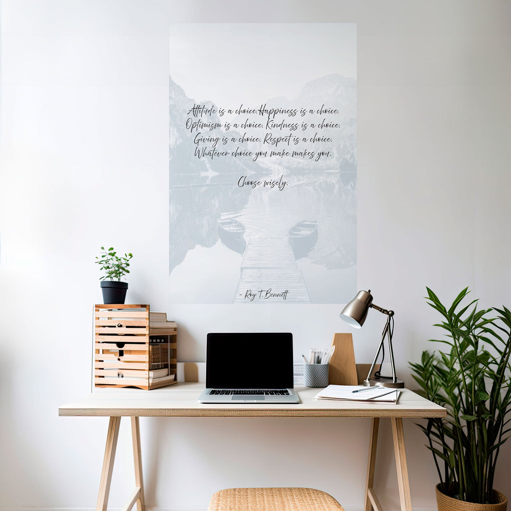 Affiche verticale autocollante CHOIX DE RÉFLEXION