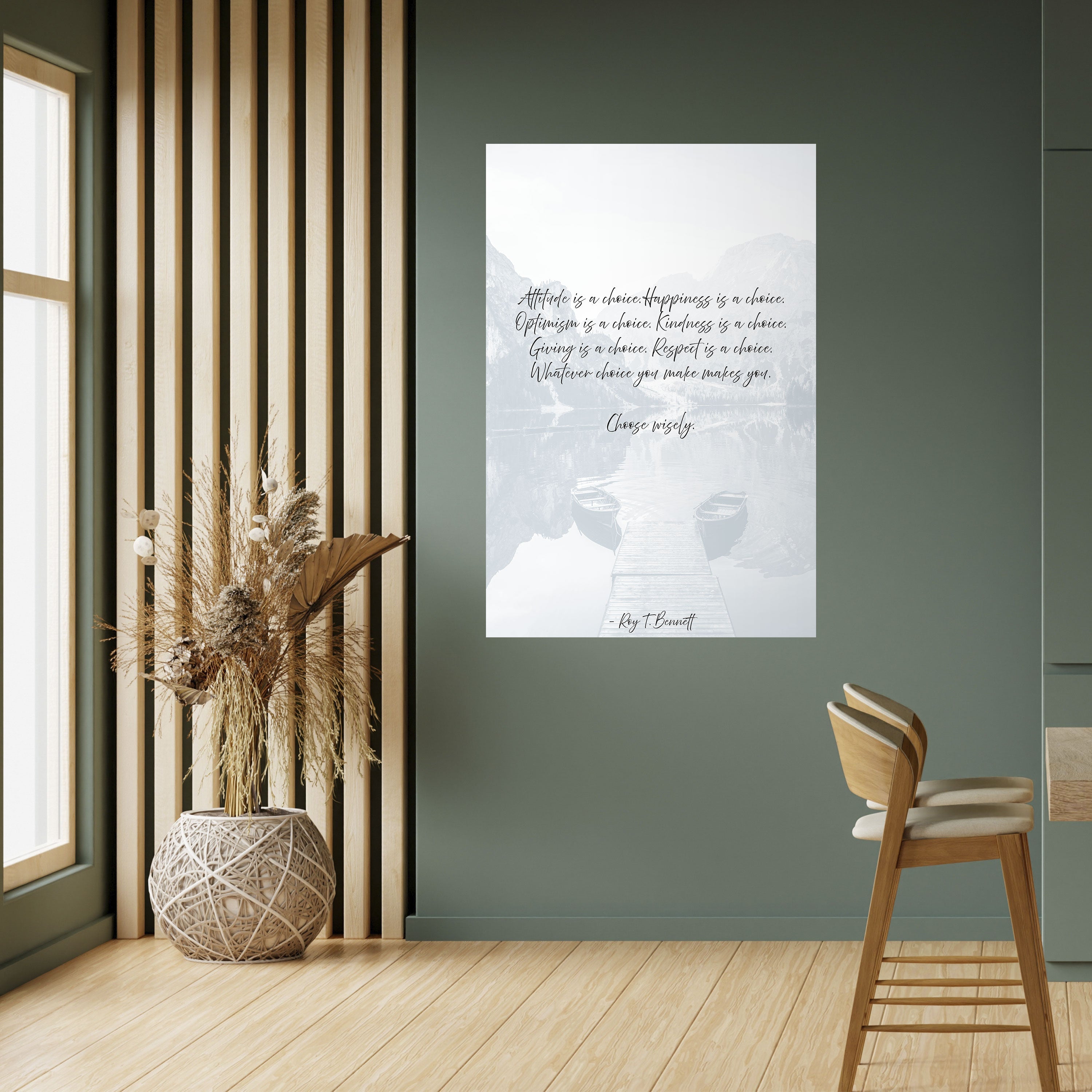 Affiche verticale autocollante CHOIX DE RÉFLEXION