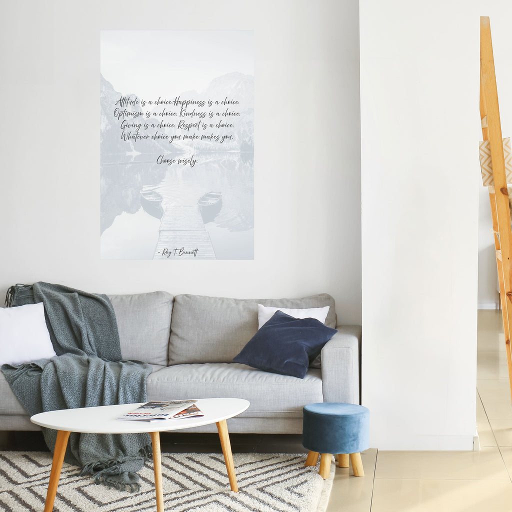 Affiche verticale autocollante CHOIX DE RÉFLEXION