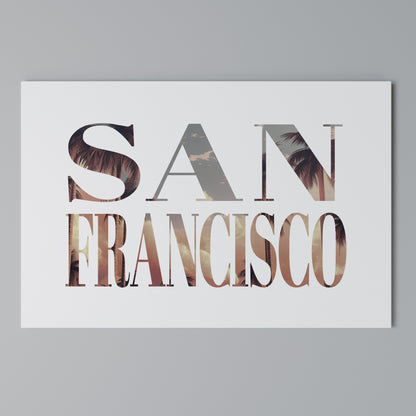 SAN FRANCISCO Horizontal Canvas Print