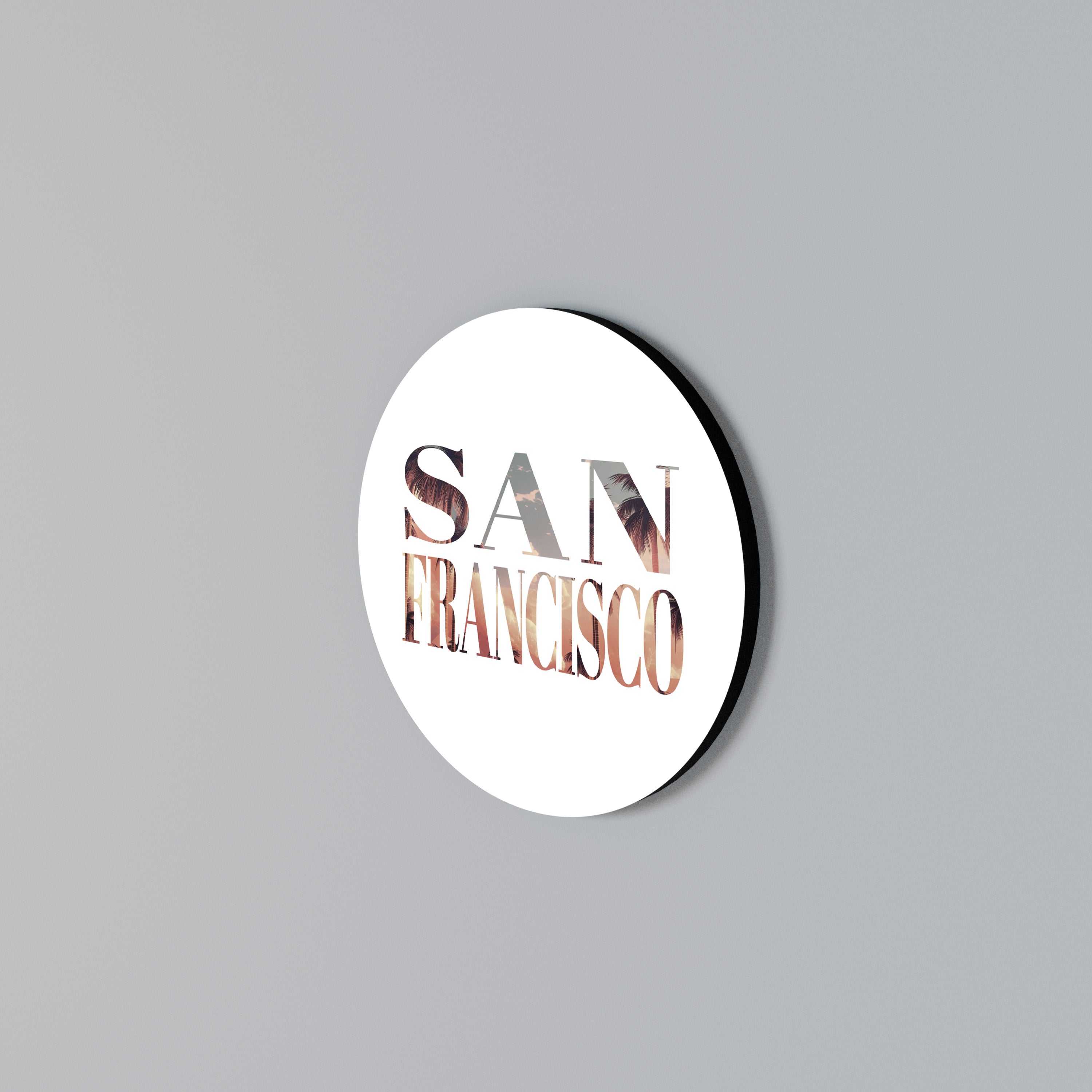 SAN FRANCISCO Round Wall Art