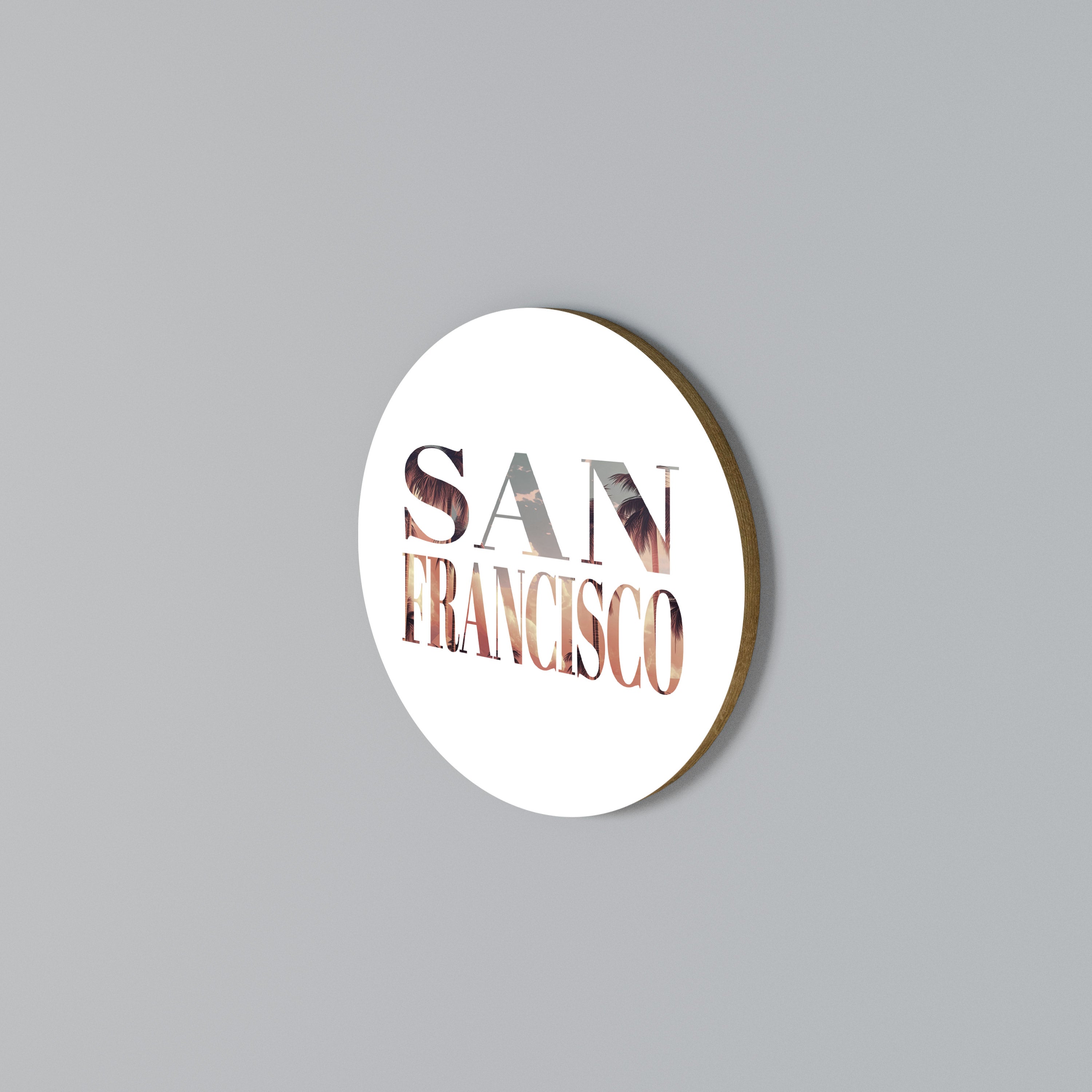 SAN FRANCISCO Round Wall Art