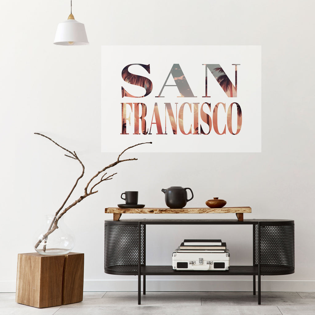 Affiche horizontale autocollante SAN FRANCISCO