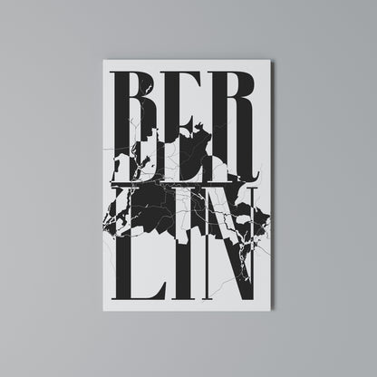 BOLD HORIZONS OF BERLIN Vertical Canvas Print