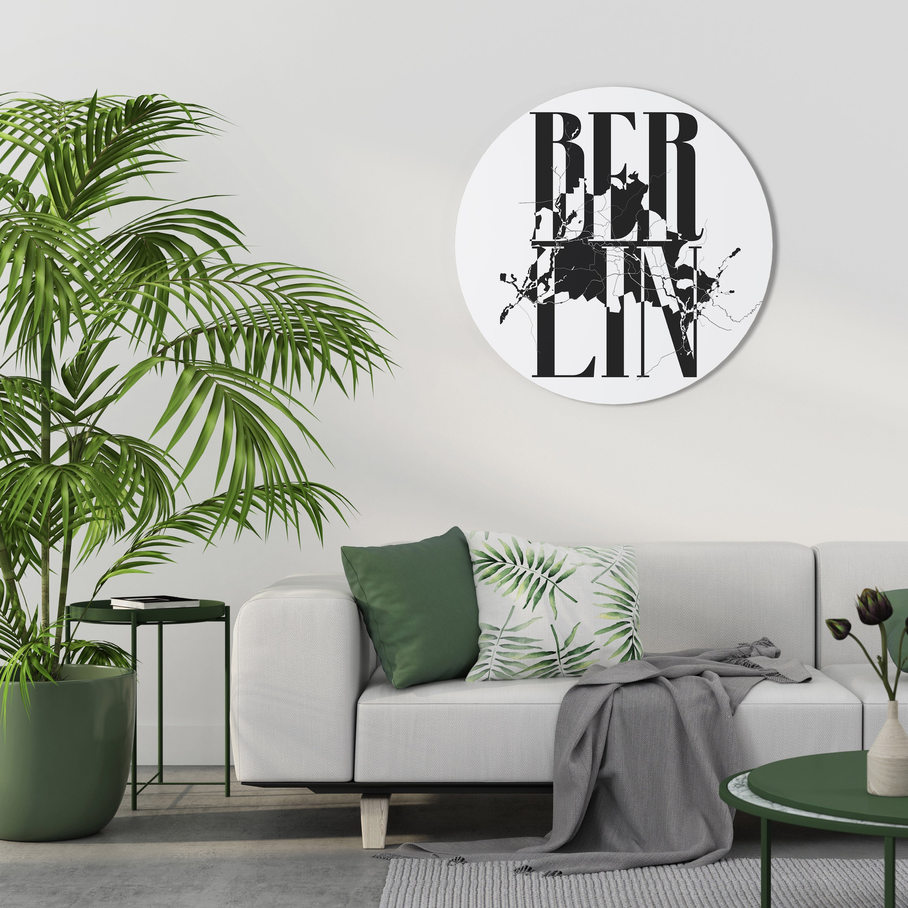 HORIZONS AUDACIEUX DE BERLIN Art mural rond