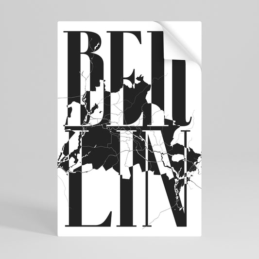 BOLD HORIZONS OF BERLIN Peel and Stick Vertical Poster