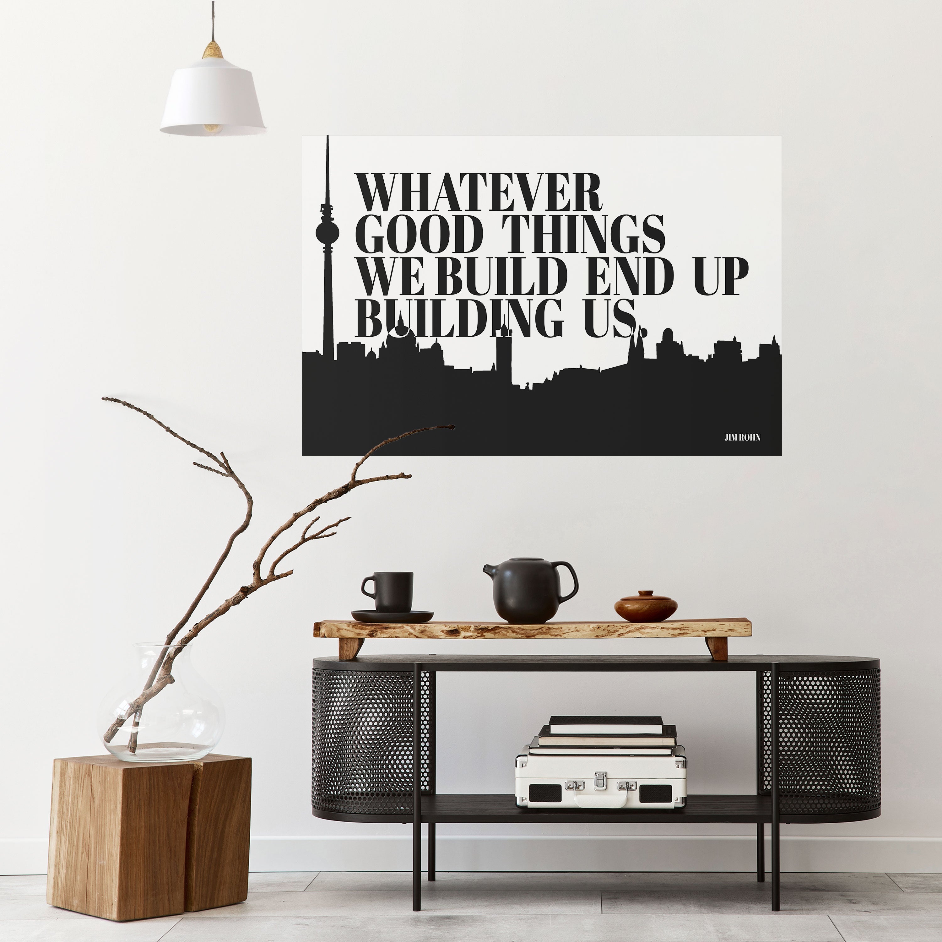 CONSTRUIRE NOTRE HÉRITAGE Affiche horizontale autocollante