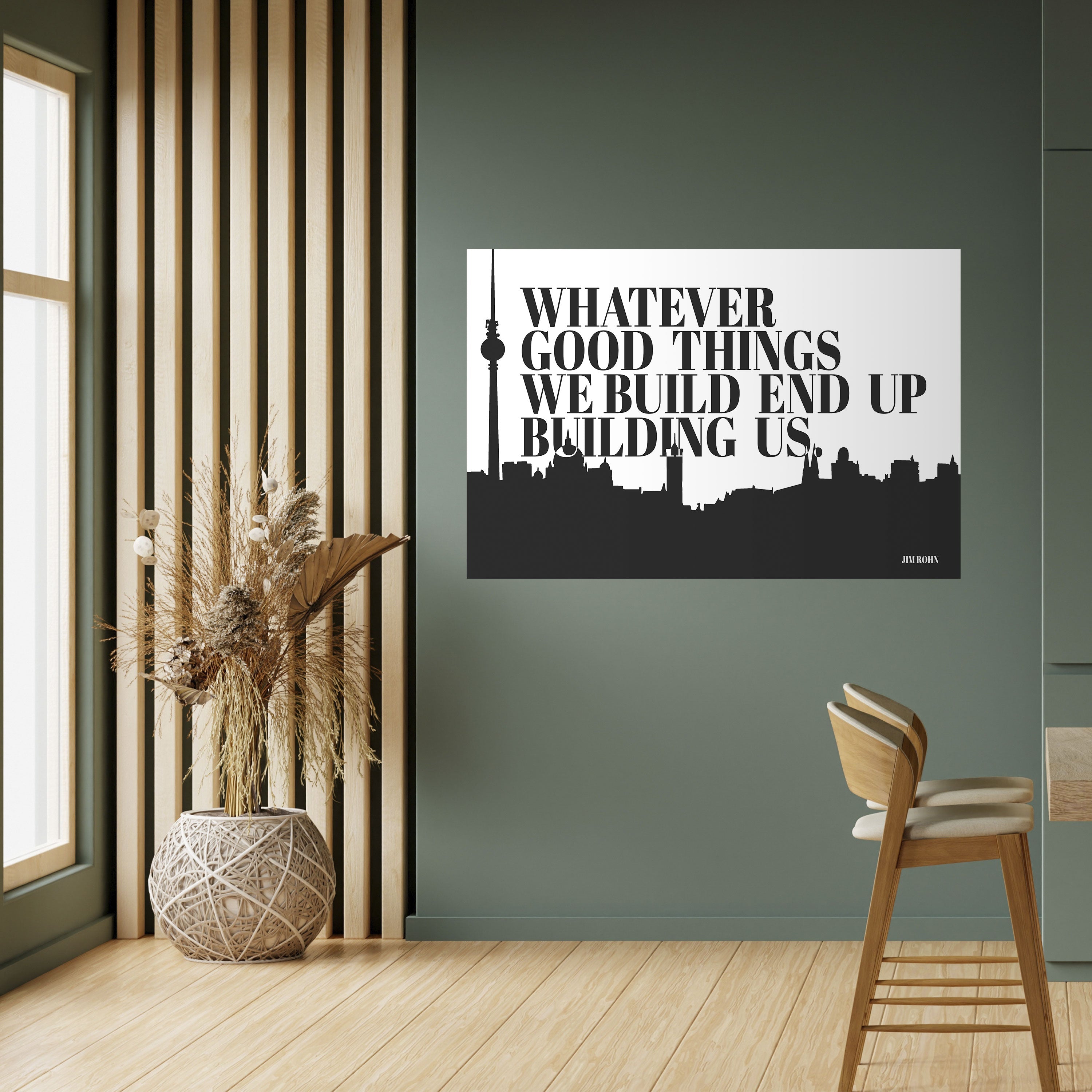 CONSTRUIRE NOTRE HÉRITAGE Affiche horizontale autocollante