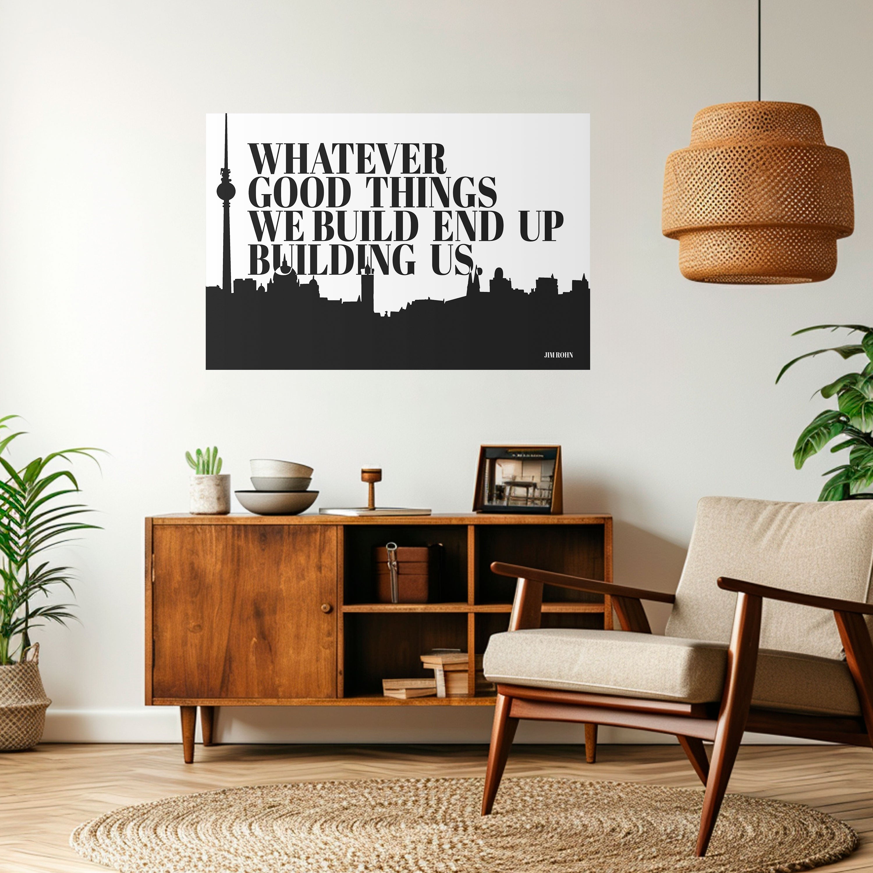 CONSTRUIRE NOTRE HÉRITAGE Affiche horizontale autocollante