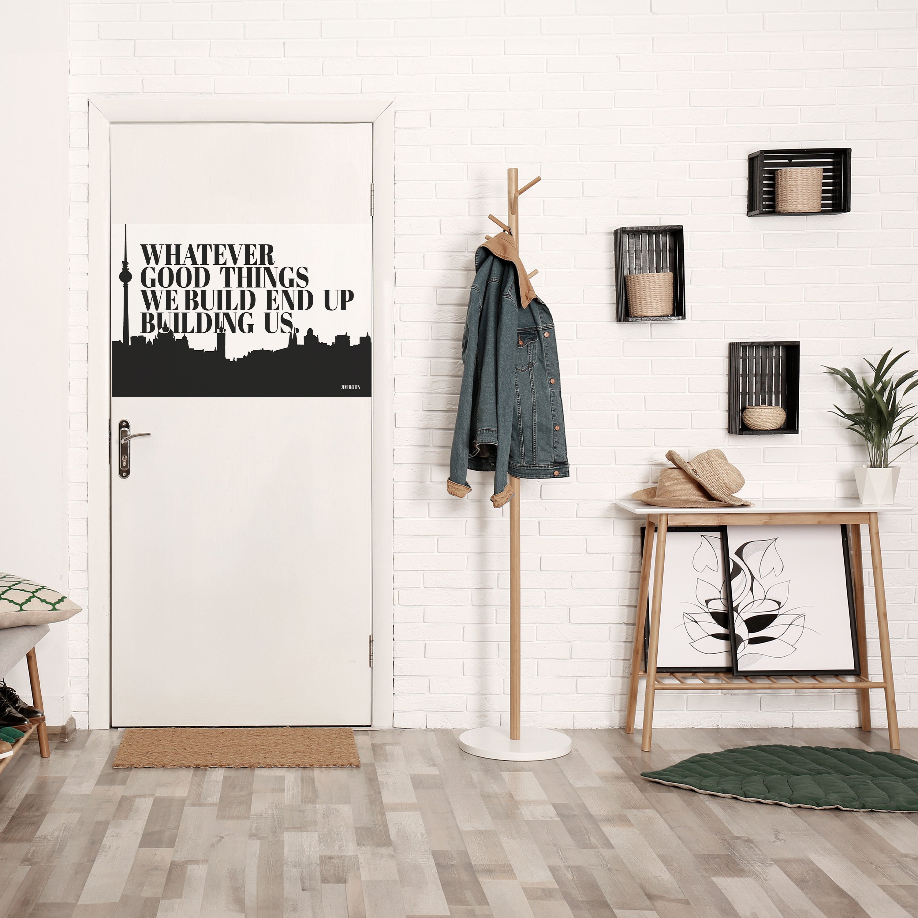 CONSTRUIRE NOTRE HÉRITAGE Affiche horizontale autocollante