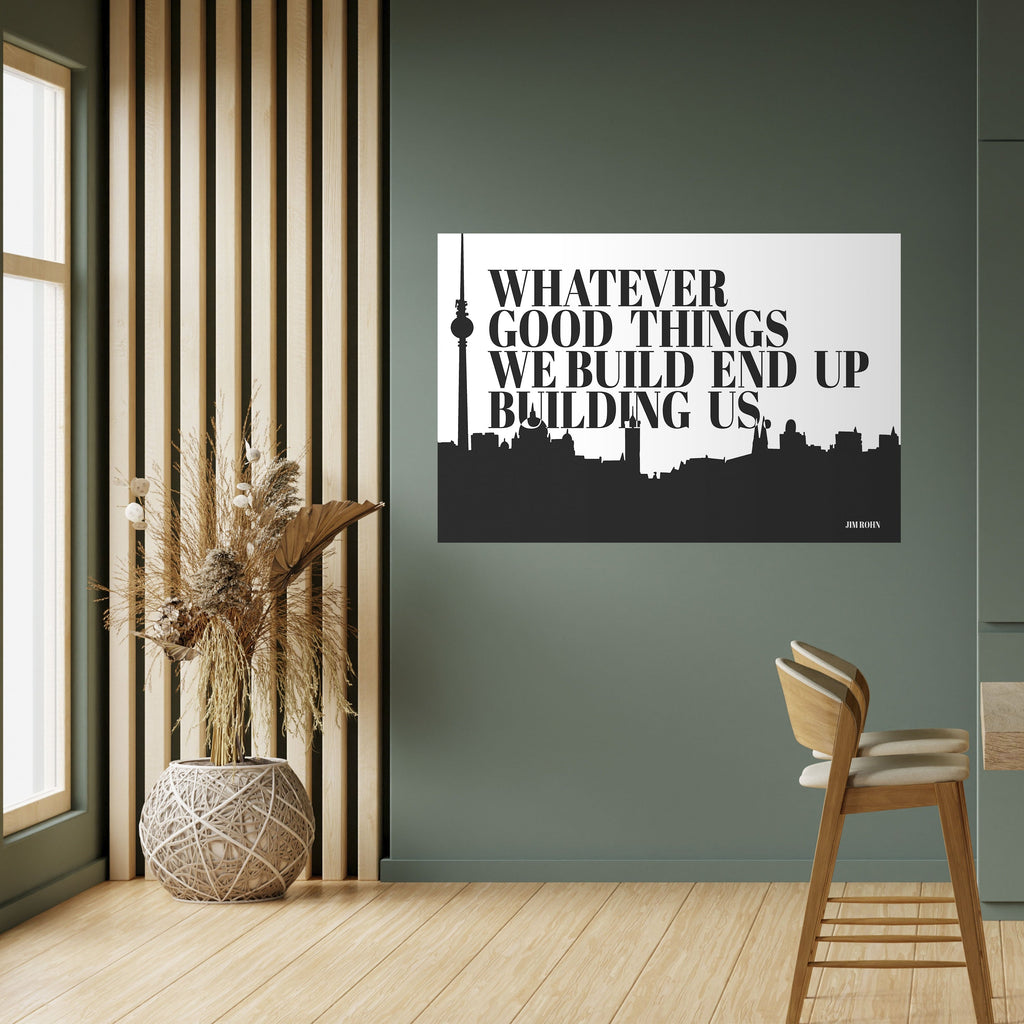 CONSTRUIRE NOTRE HÉRITAGE Affiche horizontale autocollante