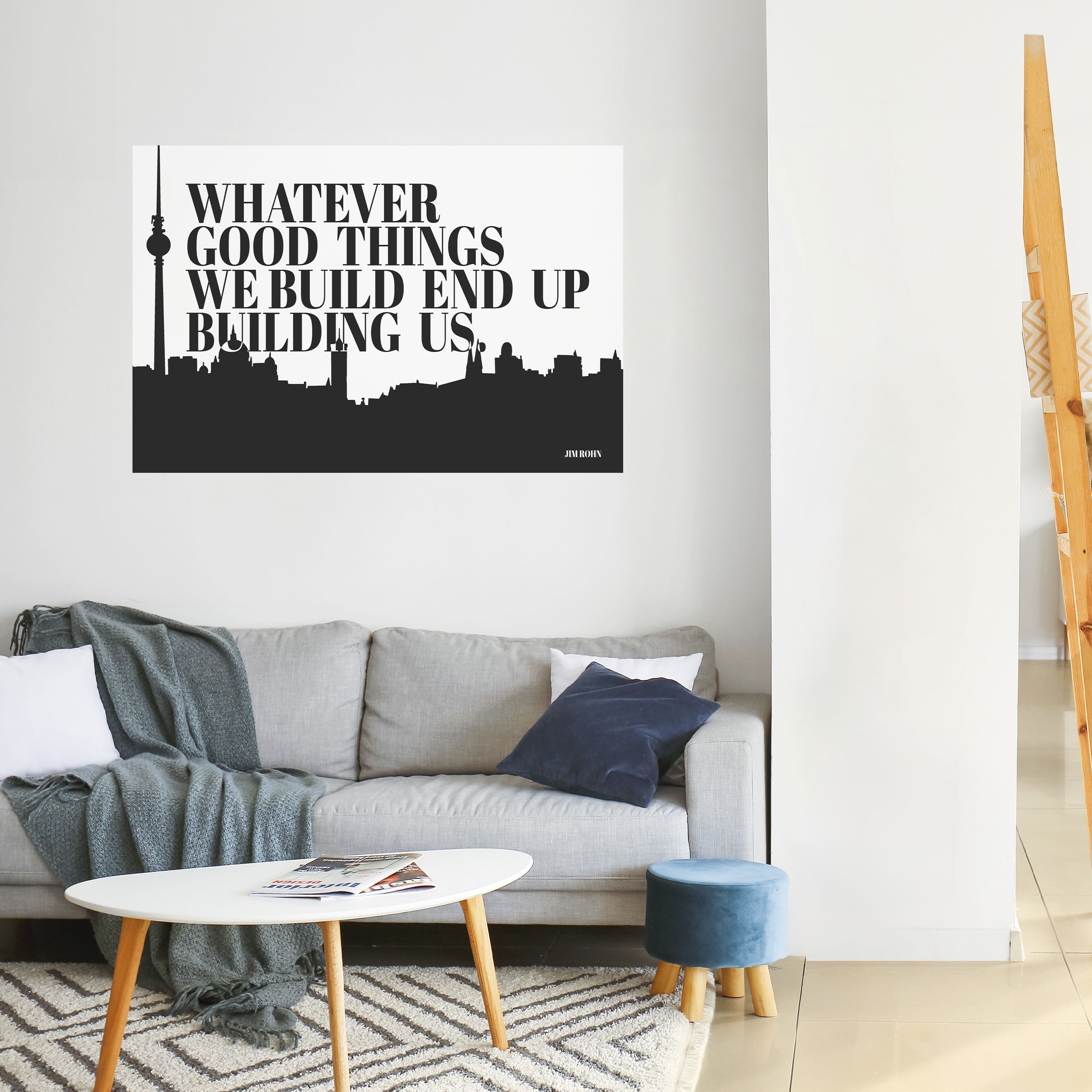 CONSTRUIRE NOTRE HÉRITAGE Affiche horizontale autocollante