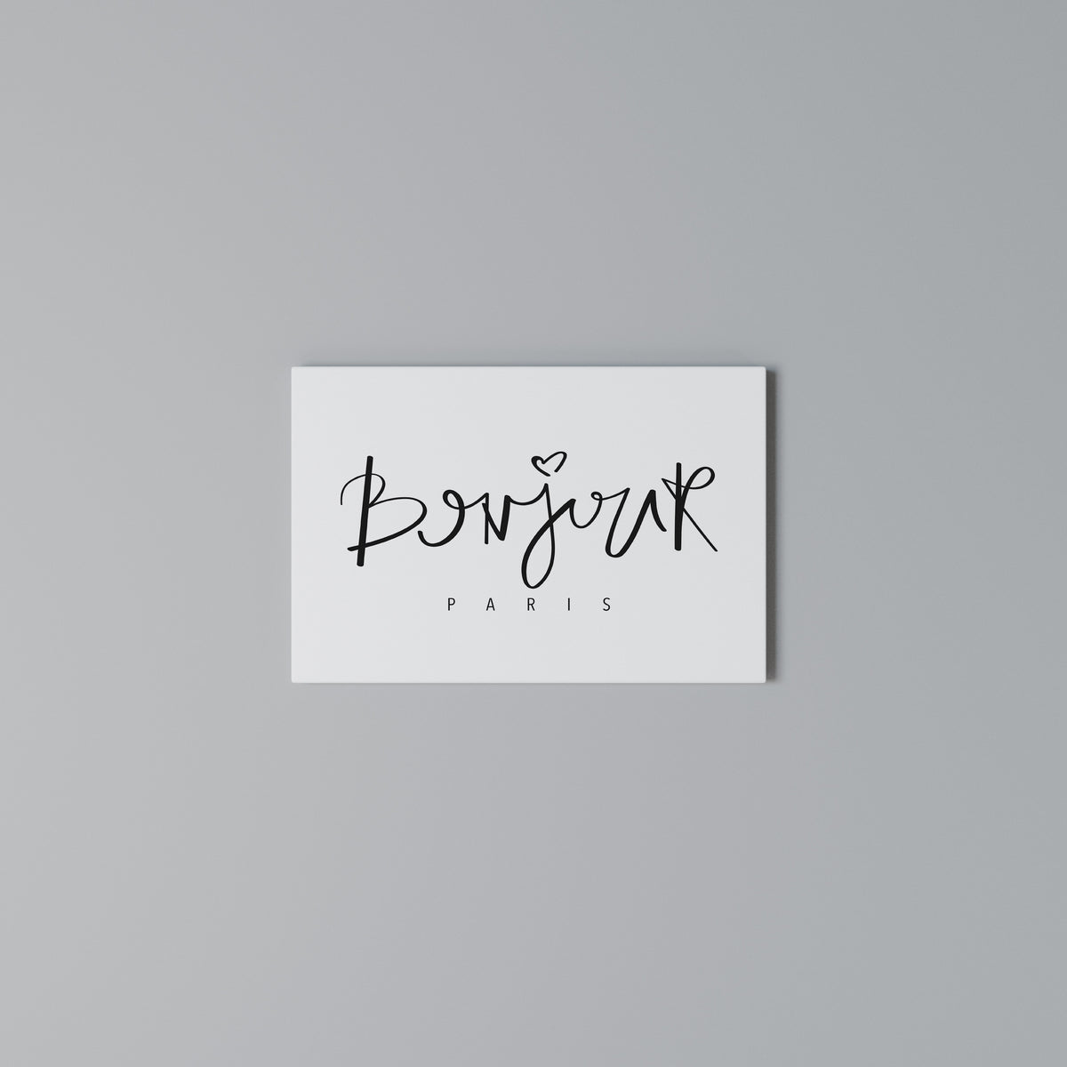 BONJOUR LOVE Horizontal Canvas Print