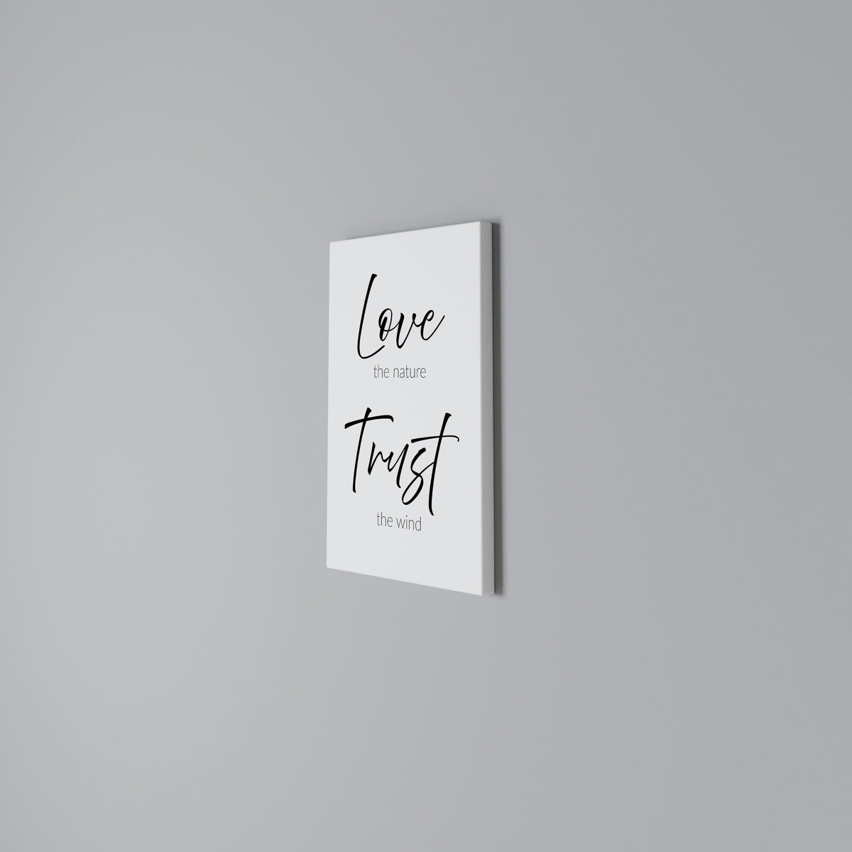 BREEZY BELIEFS Vertical Canvas Print