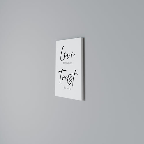 BREEZY BELIEFS Vertical Canvas Print