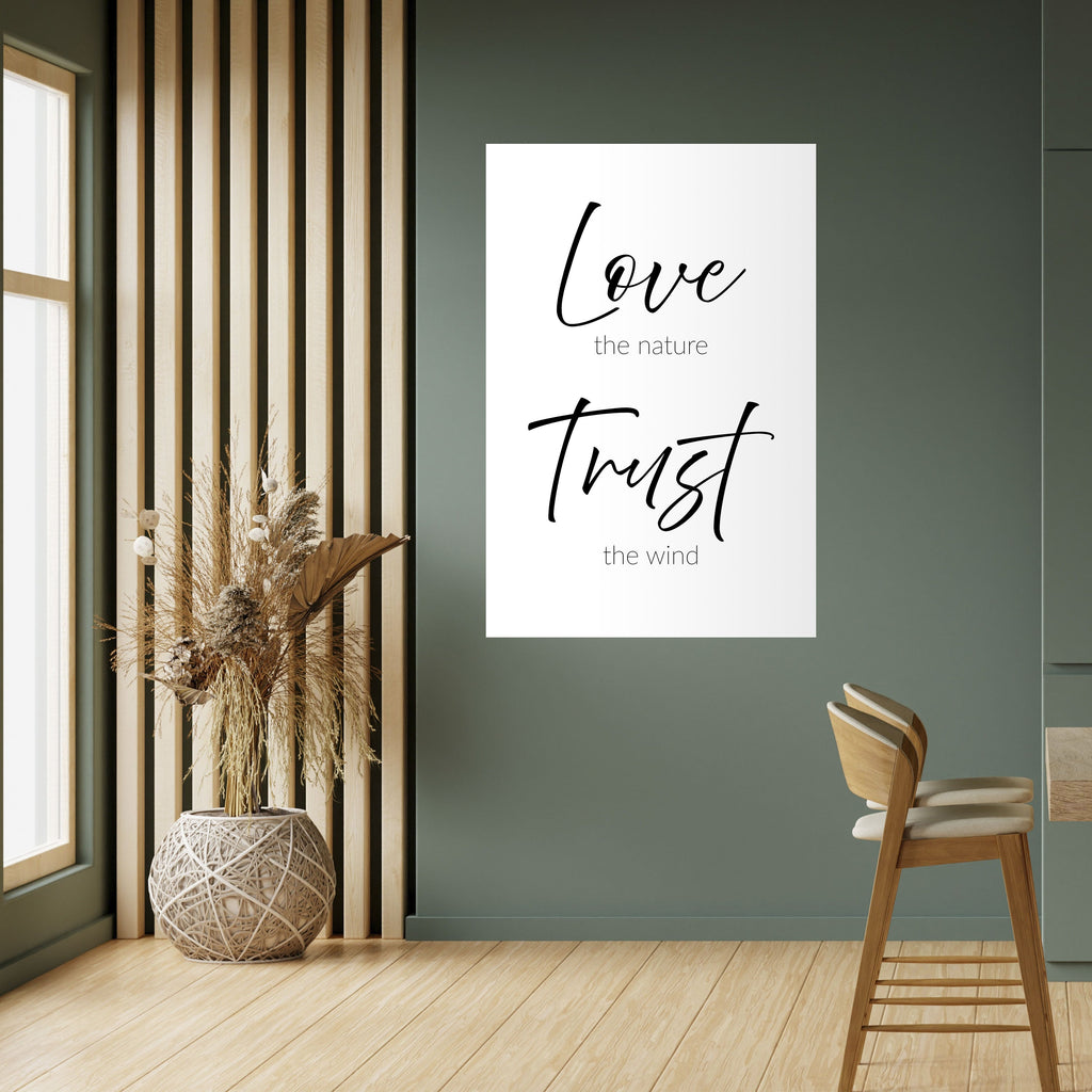 Affiche verticale autocollante BREEZY BELIEFS