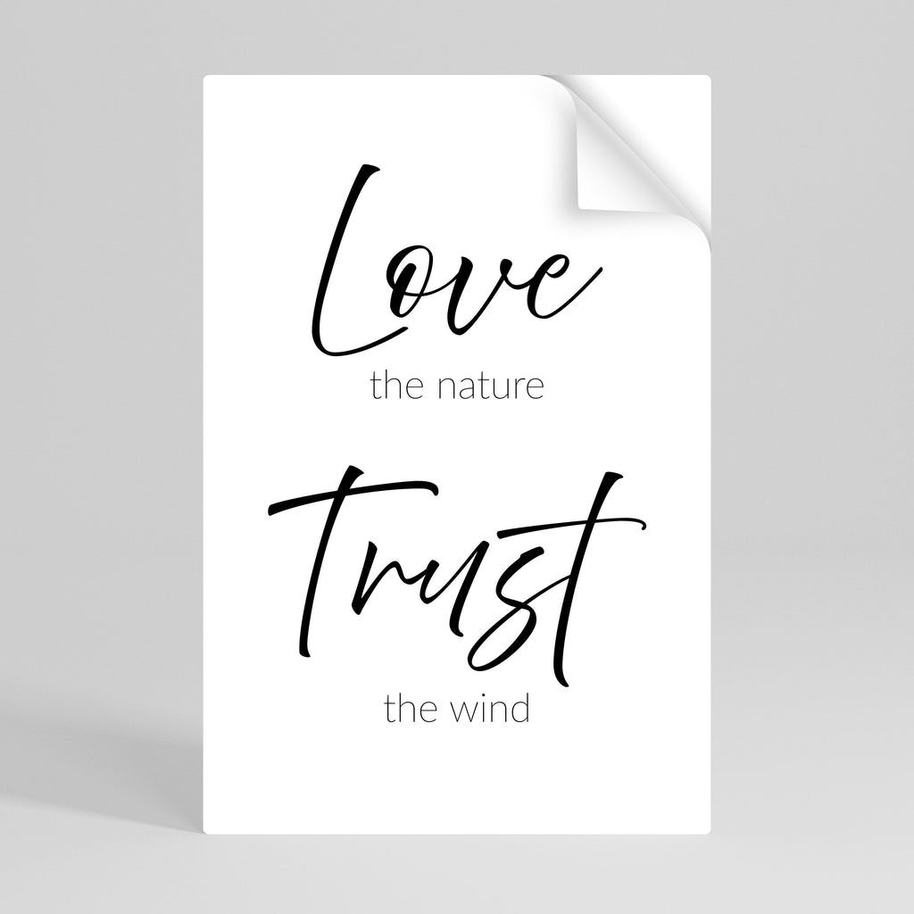 Affiche verticale autocollante BREEZY BELIEFS