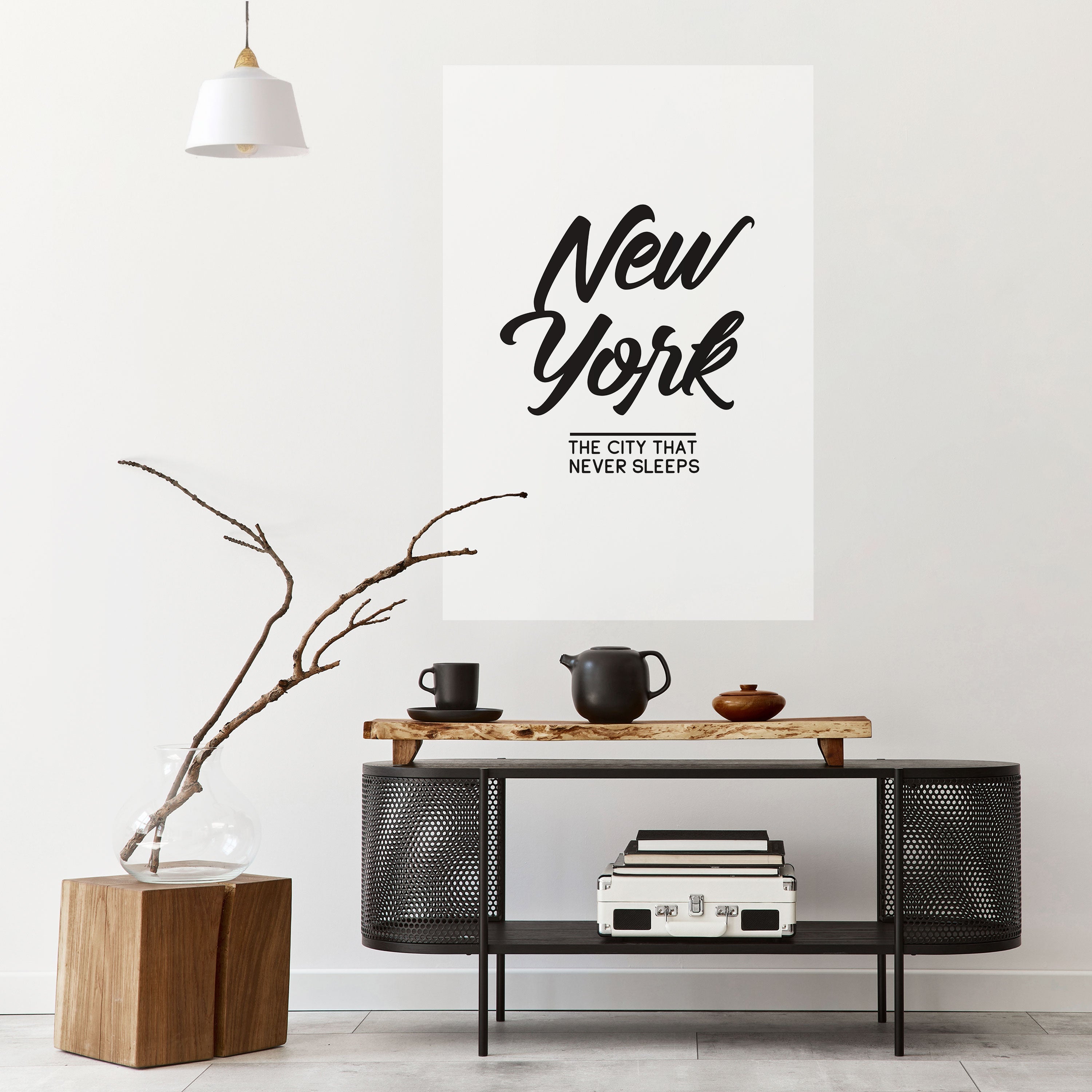 Affiche verticale autocollante « AWAKE IN NYC »