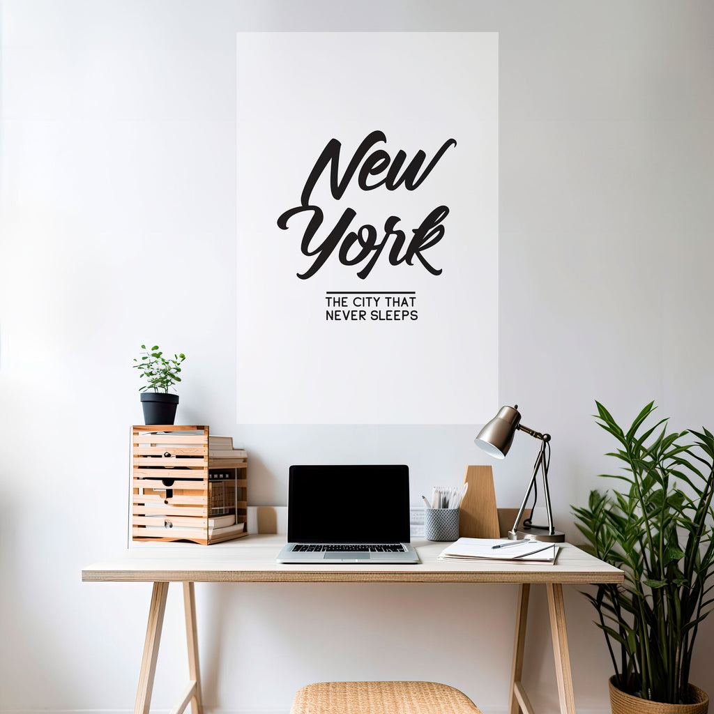 Affiche verticale autocollante « AWAKE IN NYC »