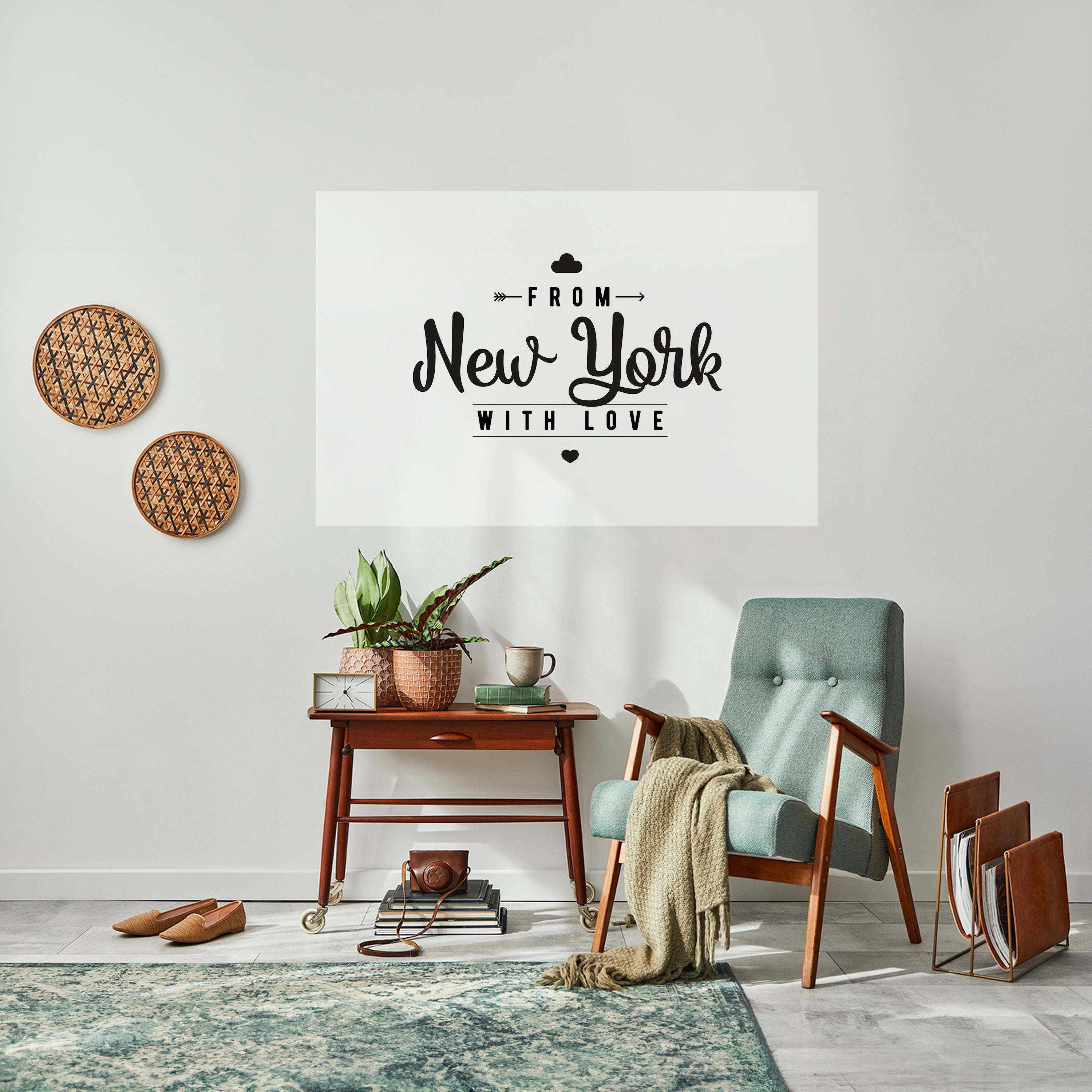 Affiche horizontale autocollante « New York Heartbeat »