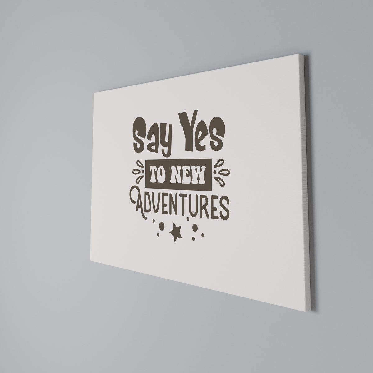 ADVENTURE AWAITS YOU Horizontal Canvas Print