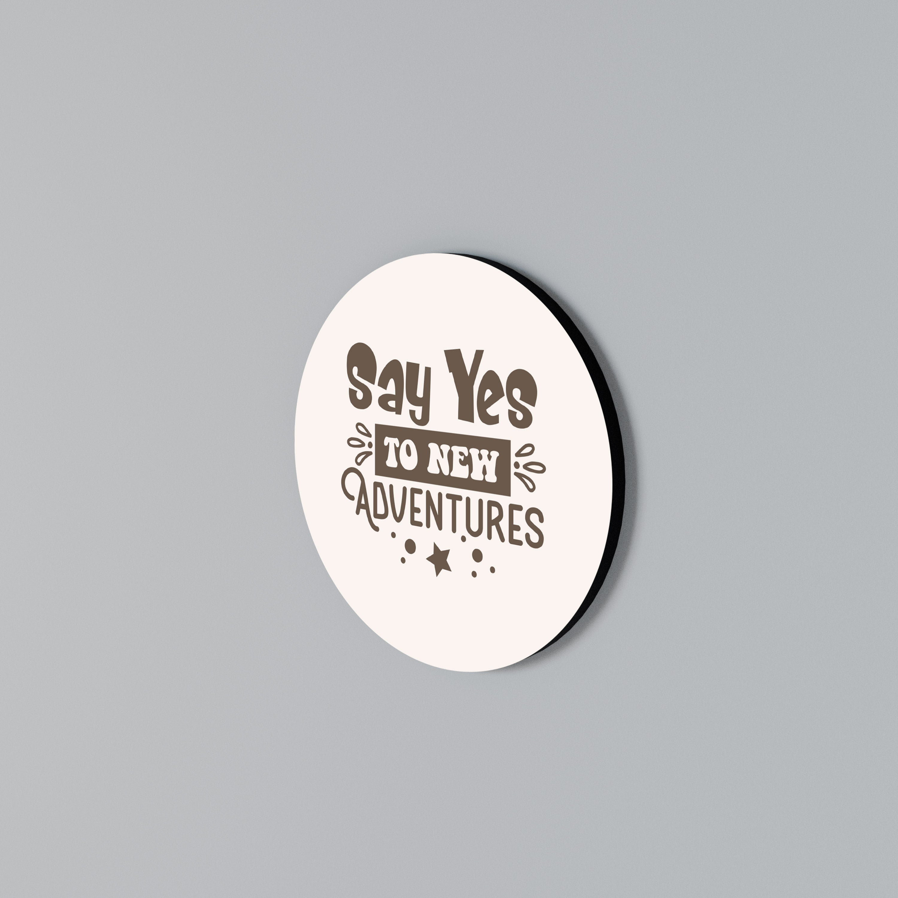 ADVENTURE AWAITS YOU Round Wall Art