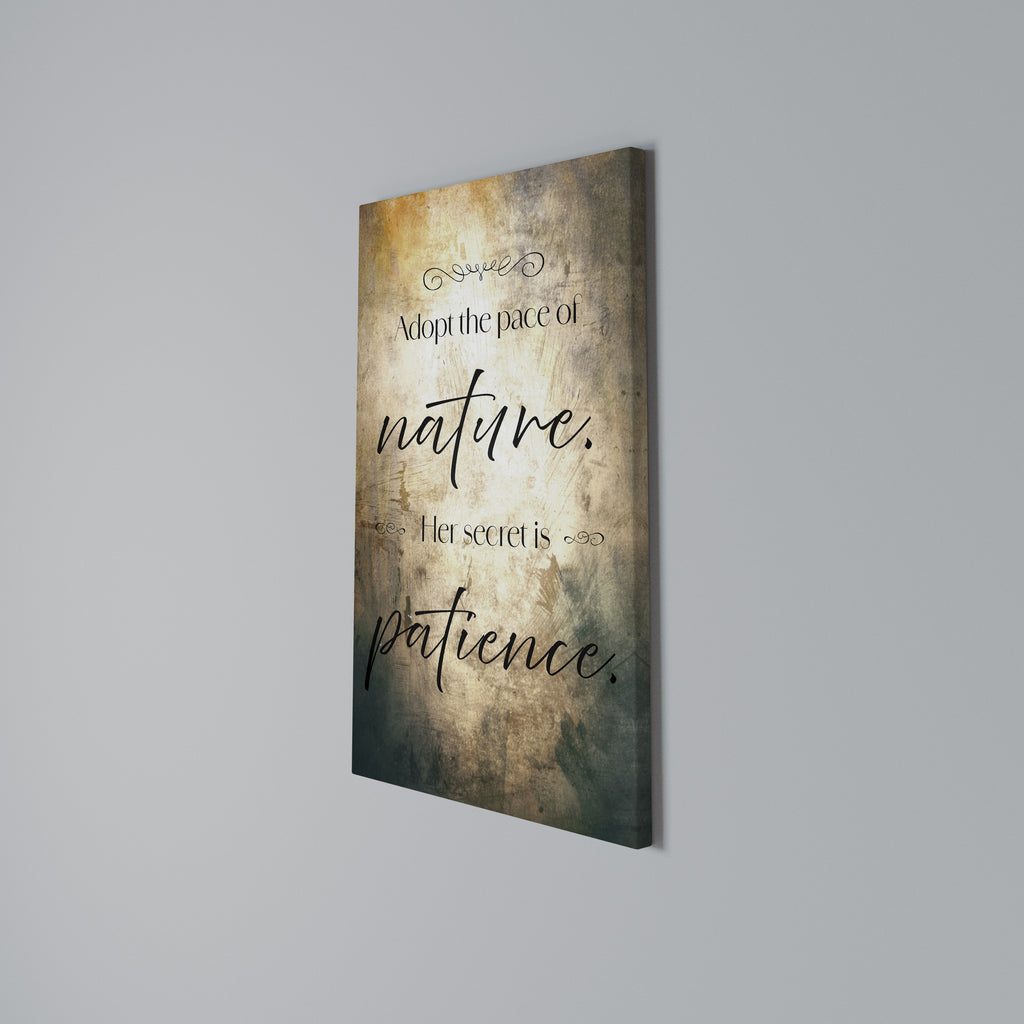 HARMONY WITH NATURE Vertical Canvas Print